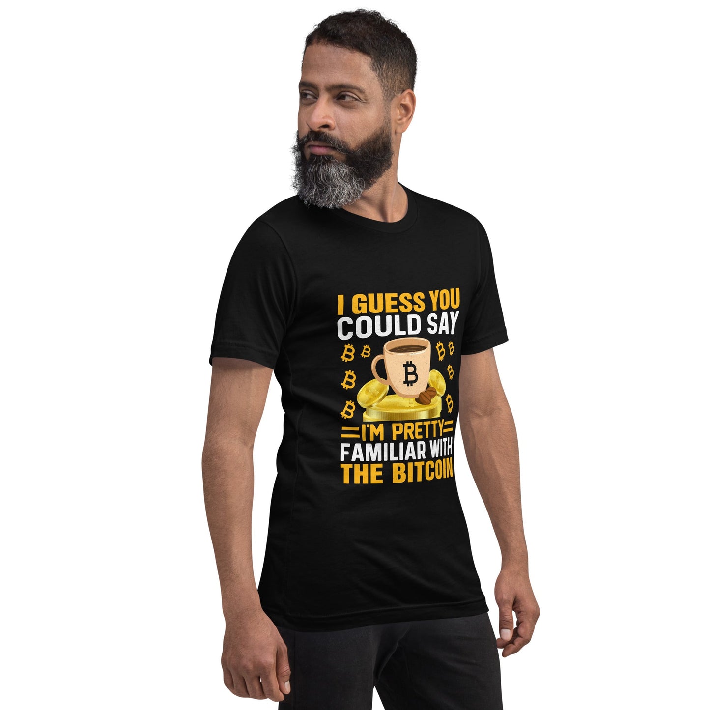 I guess you could say I am pretty familiar with the Bitcoin - Unisex t-shirt by DarkByteGear