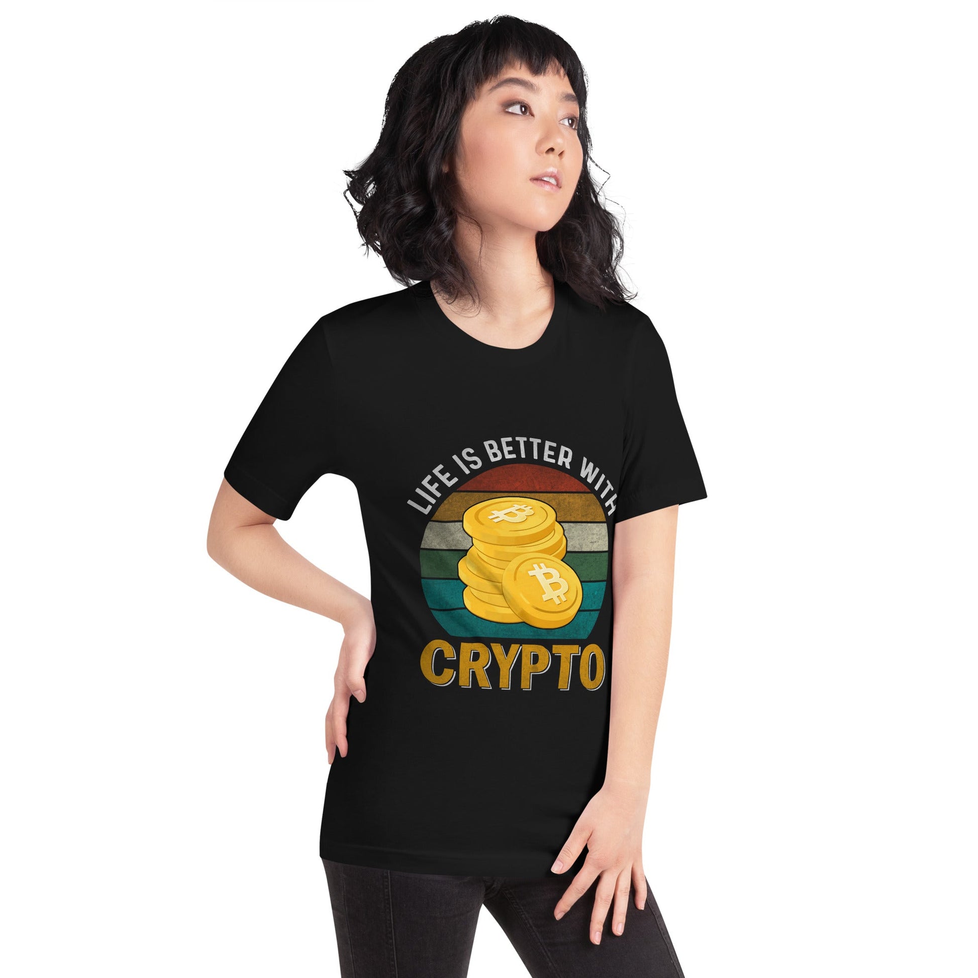 Life is Better with Bitcoin - Unisex t-shirt by DarkByteGear