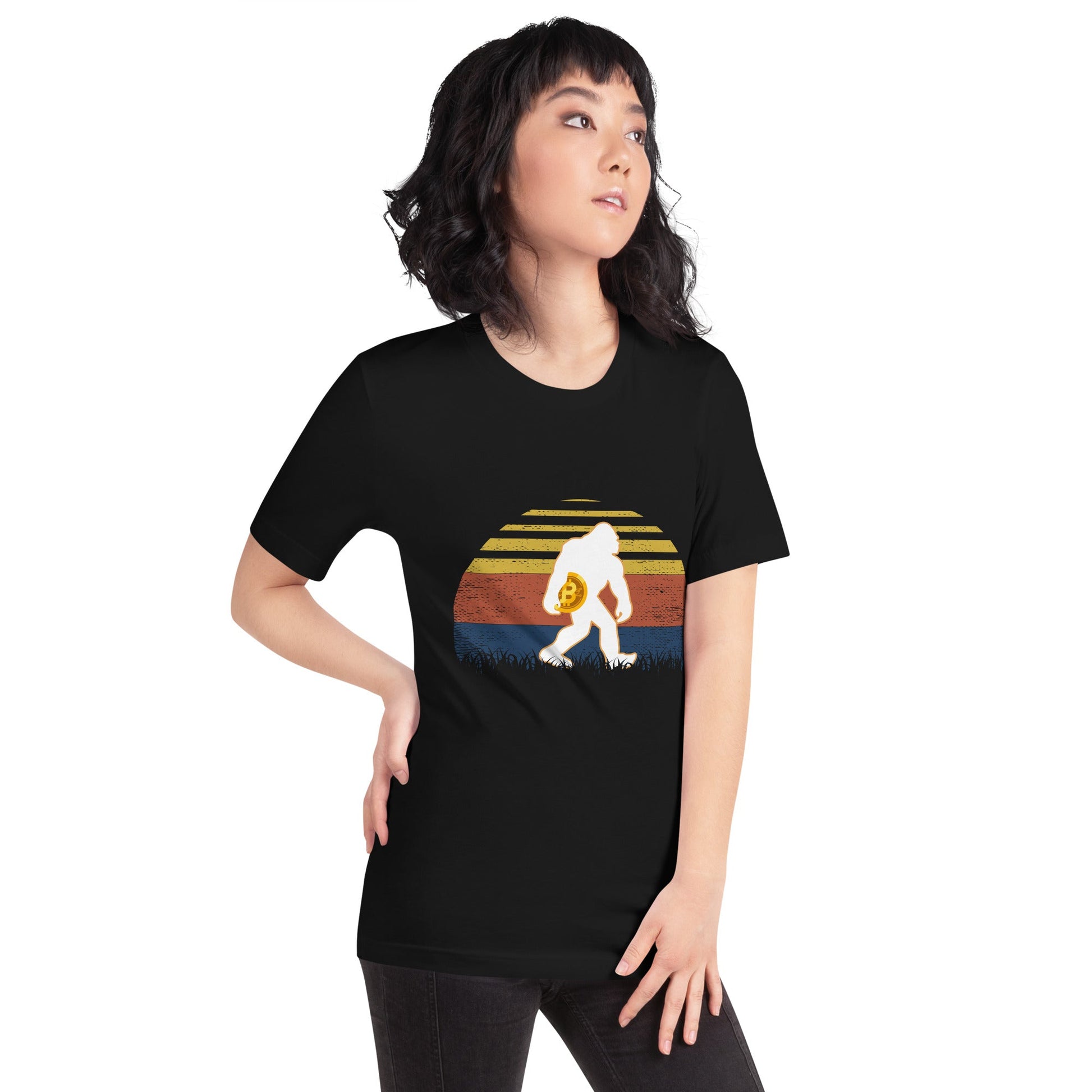 Retro Bitcoin - Unisex t-shirt by DarkByteGear