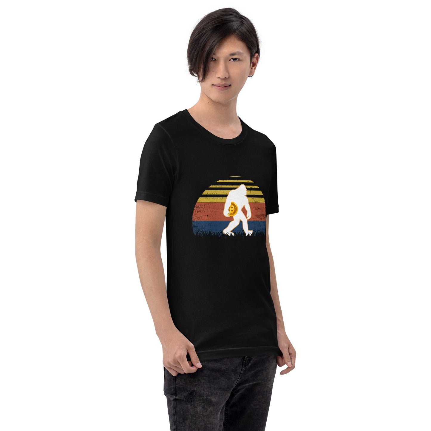 Retro Bitcoin - Unisex t-shirt by DarkByteGear