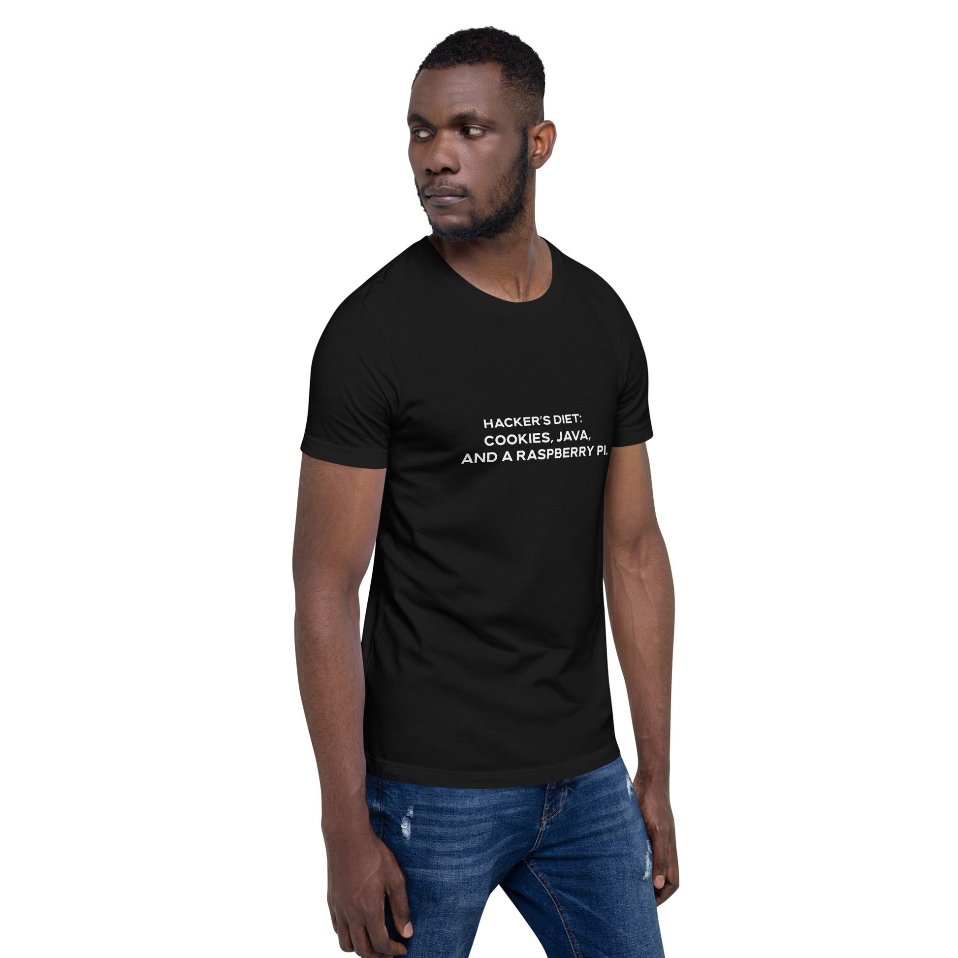 Hackers diet : Cookies, Java and a Raspberry Pi V2 - Unisex t-shirt by DarkByteGear