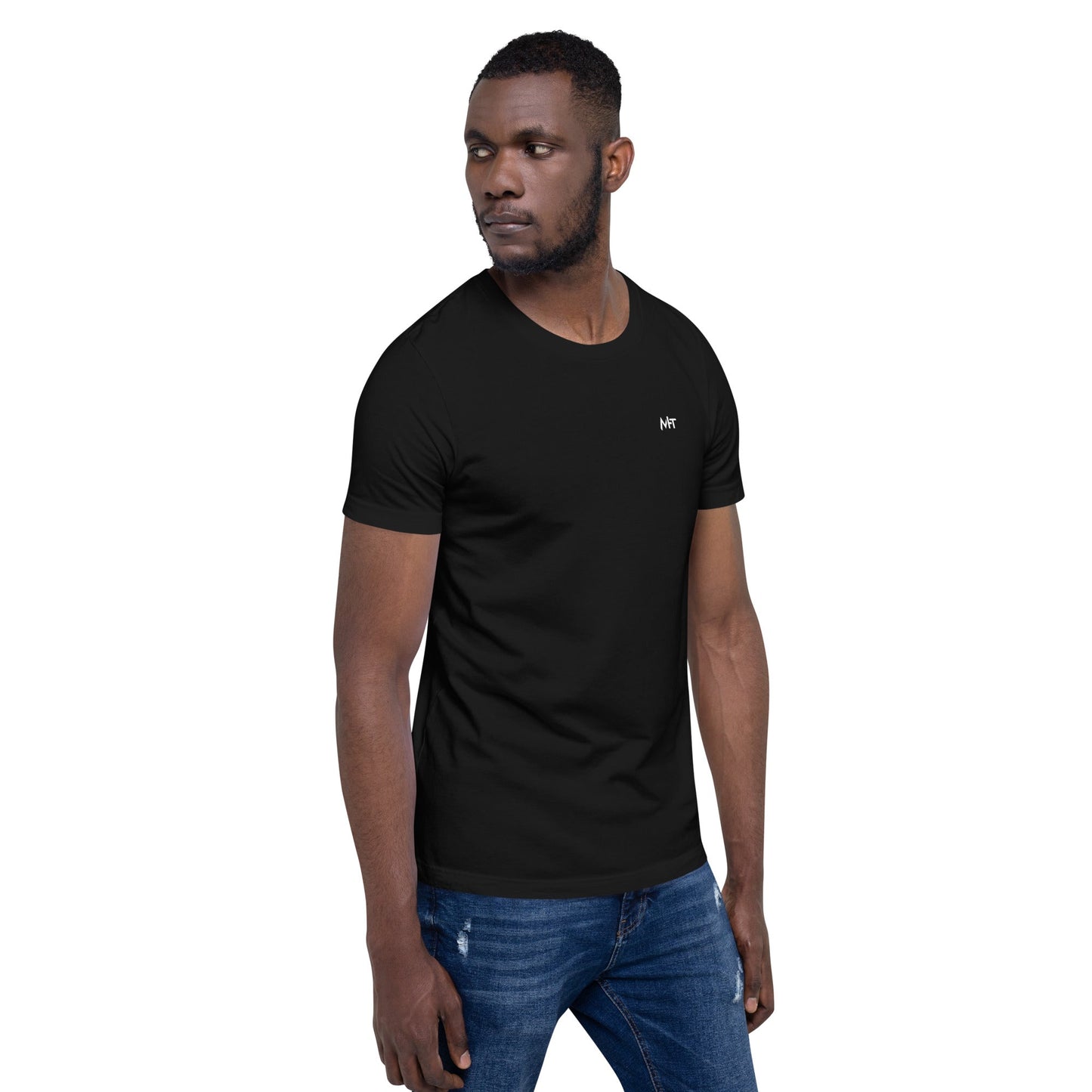 I Paused my Game to be here ( red pixelated text ) - Unisex t-shirt ( Back Print ) by DarkByteGear