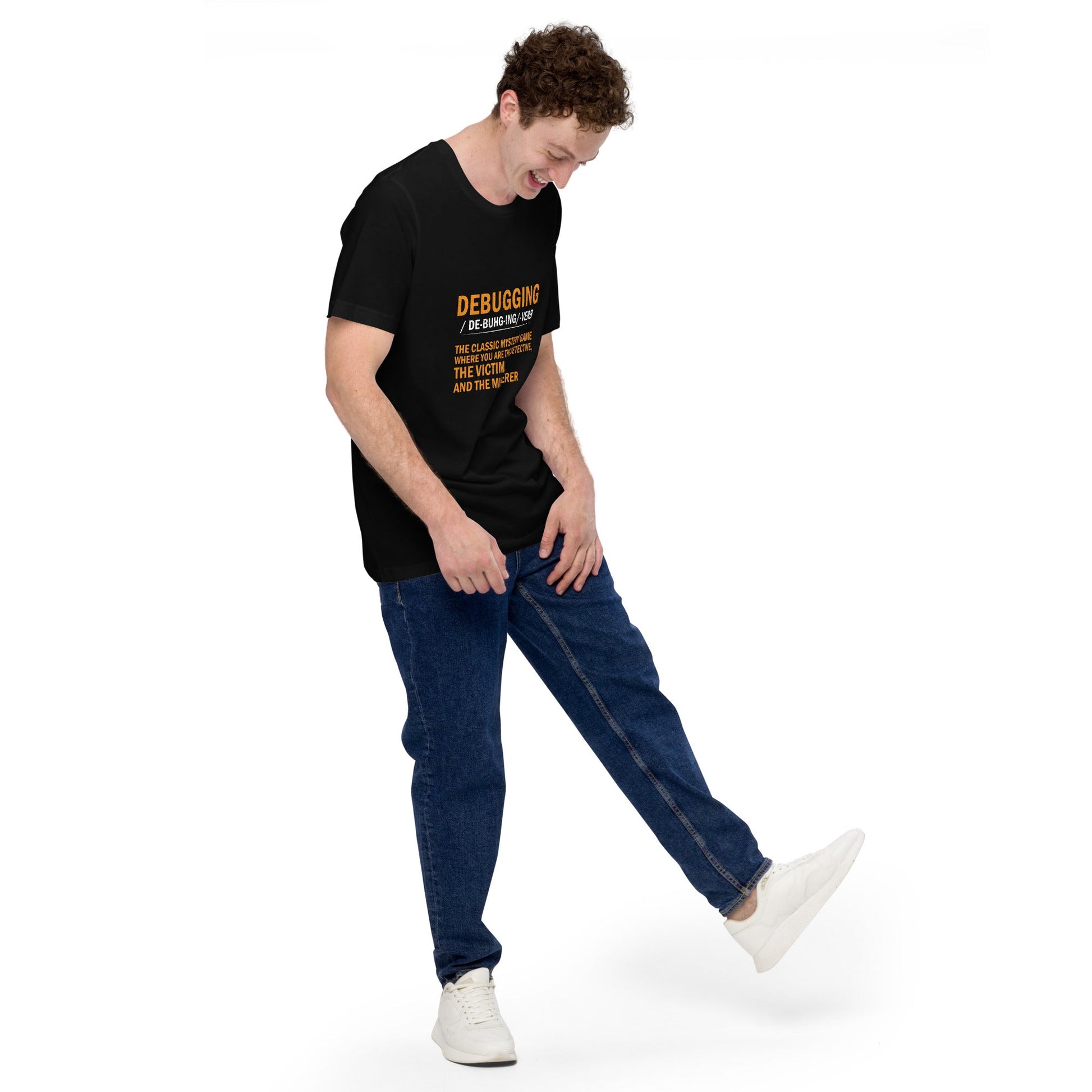 Debugging definition ( Orange Text ) - Unisex t-shirt by DarkByteGear