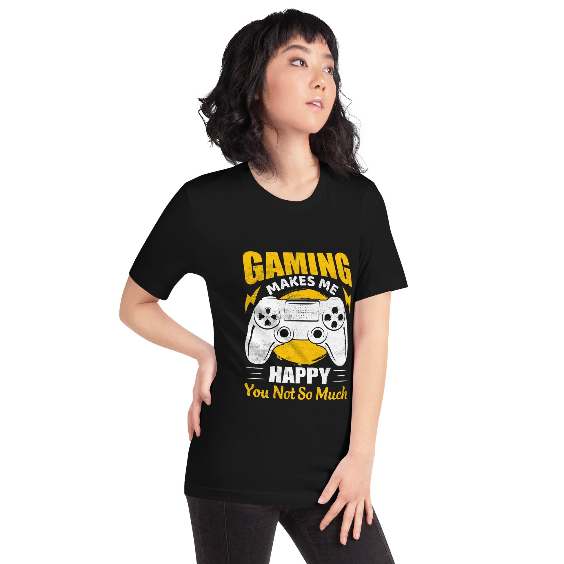 Gaming Makes me Happy (MAHFUZ) - Unisex t-shirt by DarkByteGear