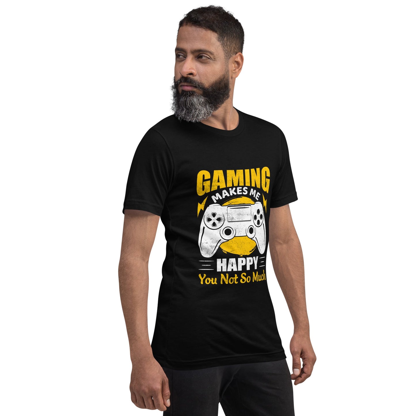 Gaming Makes me Happy (MAHFUZ) - Unisex t-shirt by DarkByteGear