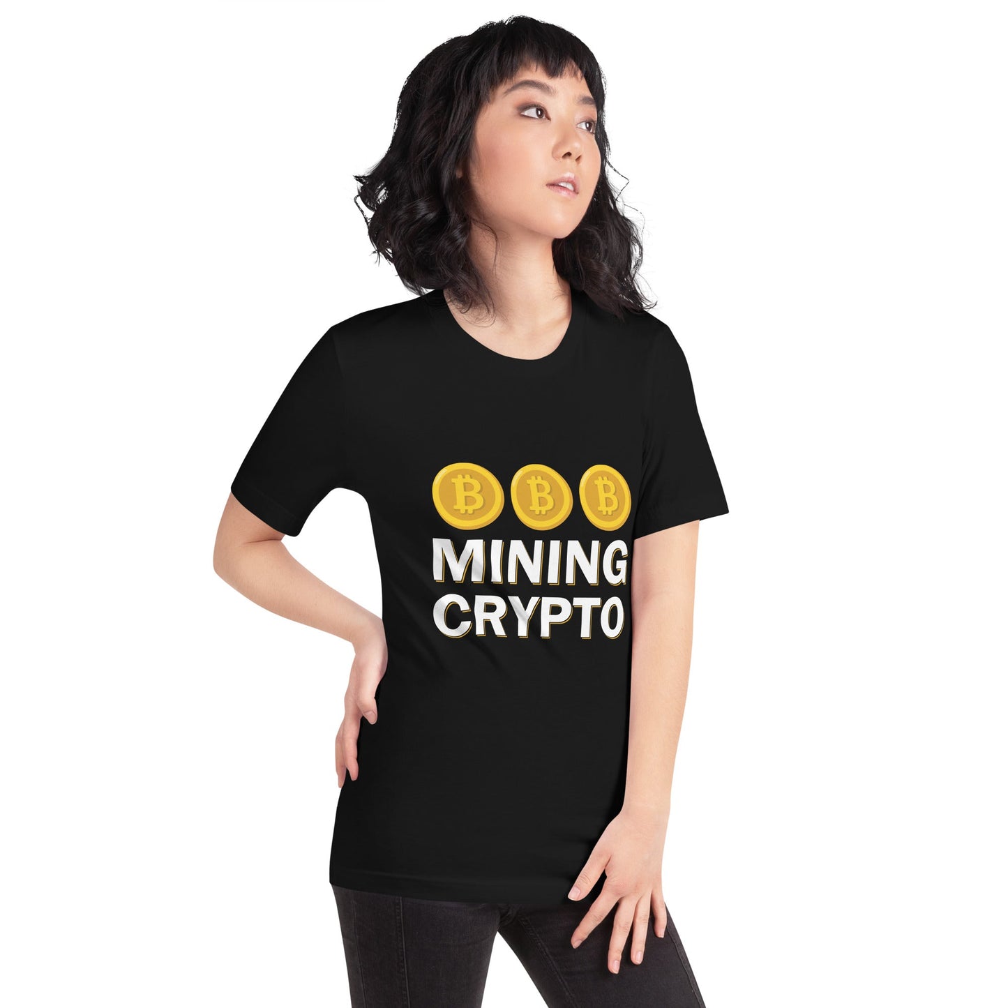 Mining Crypto - Unisex t-shirt ( Back Print ) by DarkByteGear