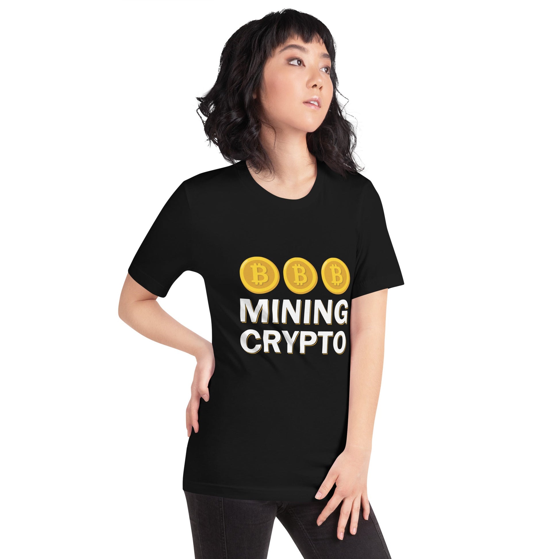 Mining Crypto - Unisex t-shirt ( Back Print ) by DarkByteGear