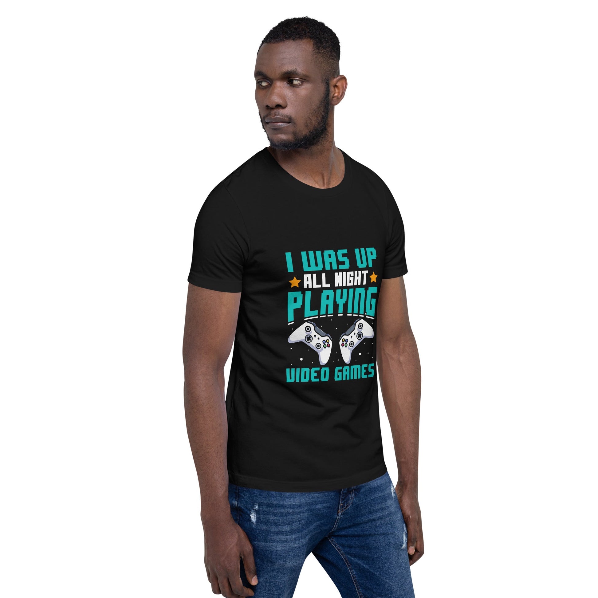 I was up all night playing Video Games Rima - Unisex t-shirt by DarkByteGear