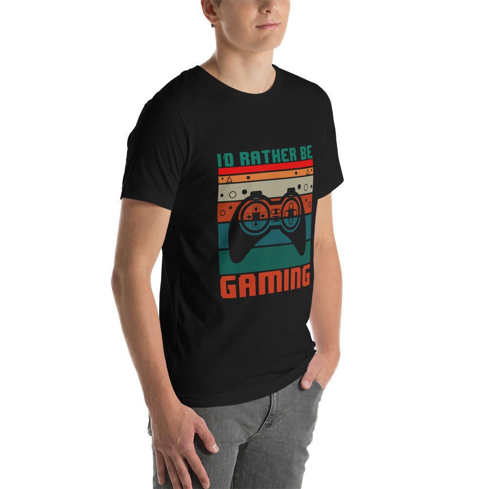 I'd rather be Gaming - Unisex t-shirt by DarkByteGear