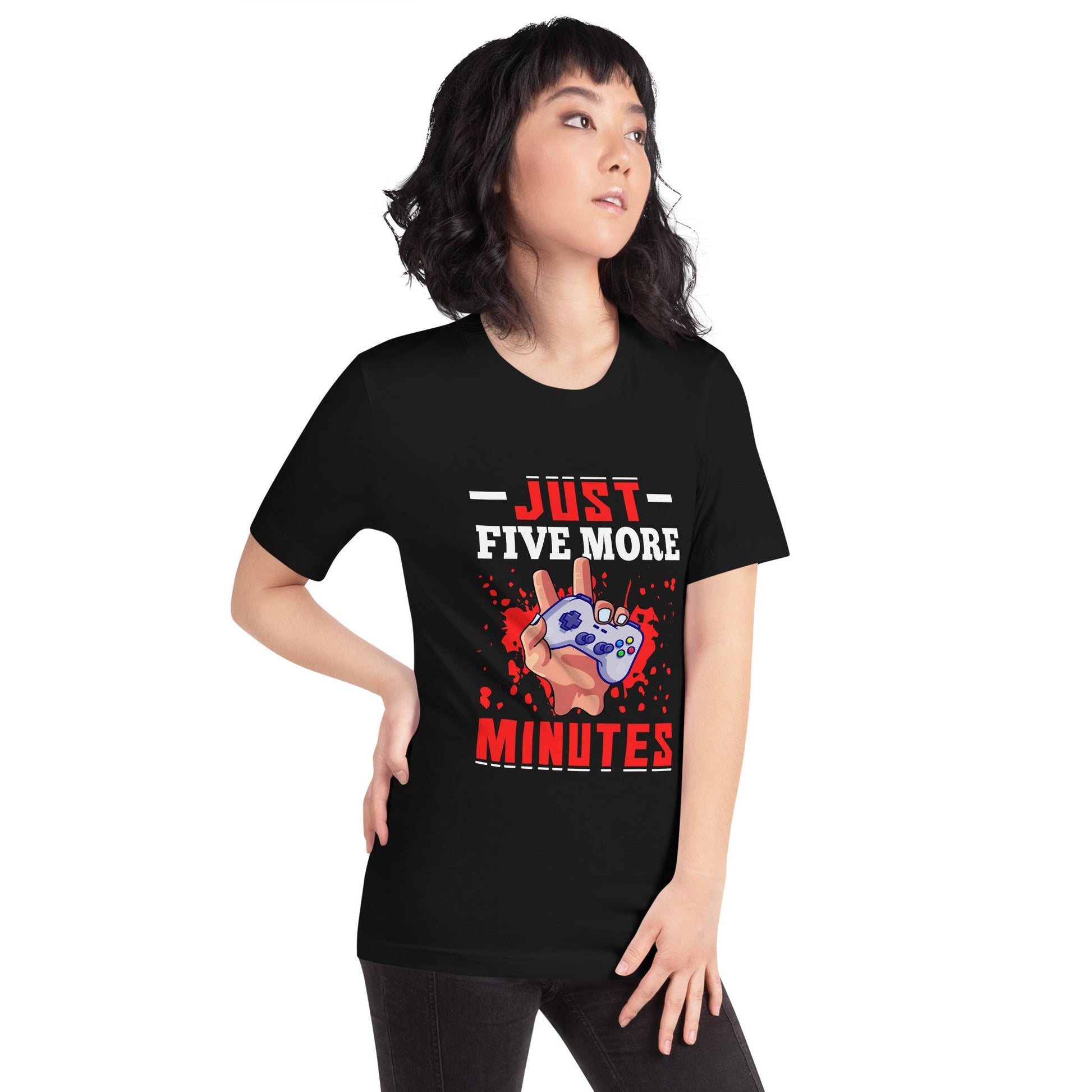 Just 5 more Minutes Rima - Unisex t-shirt by DarkByteGear