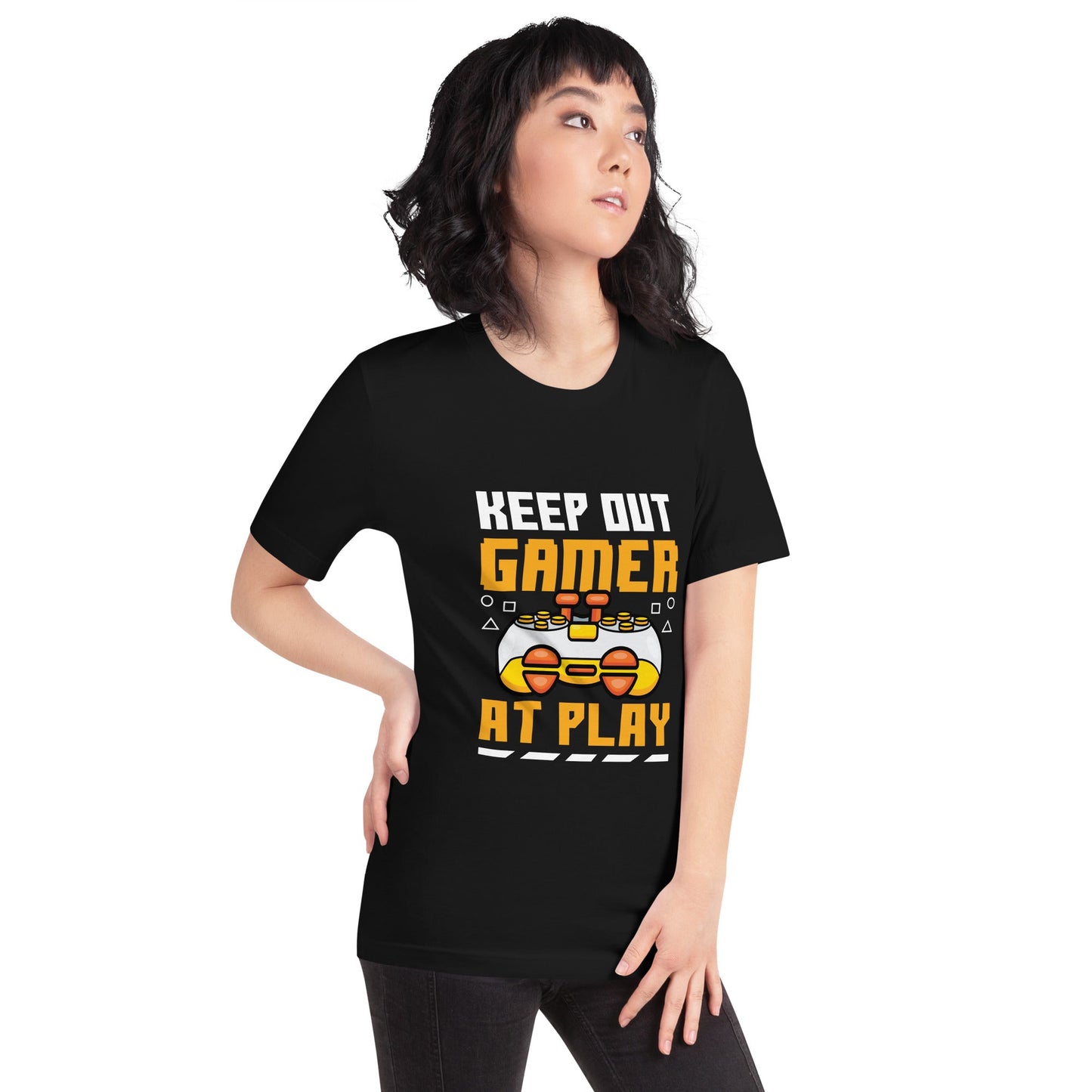 Keep Out Gamer At Play Rima 7 - Unisex t-shirt by DarkByteGear
