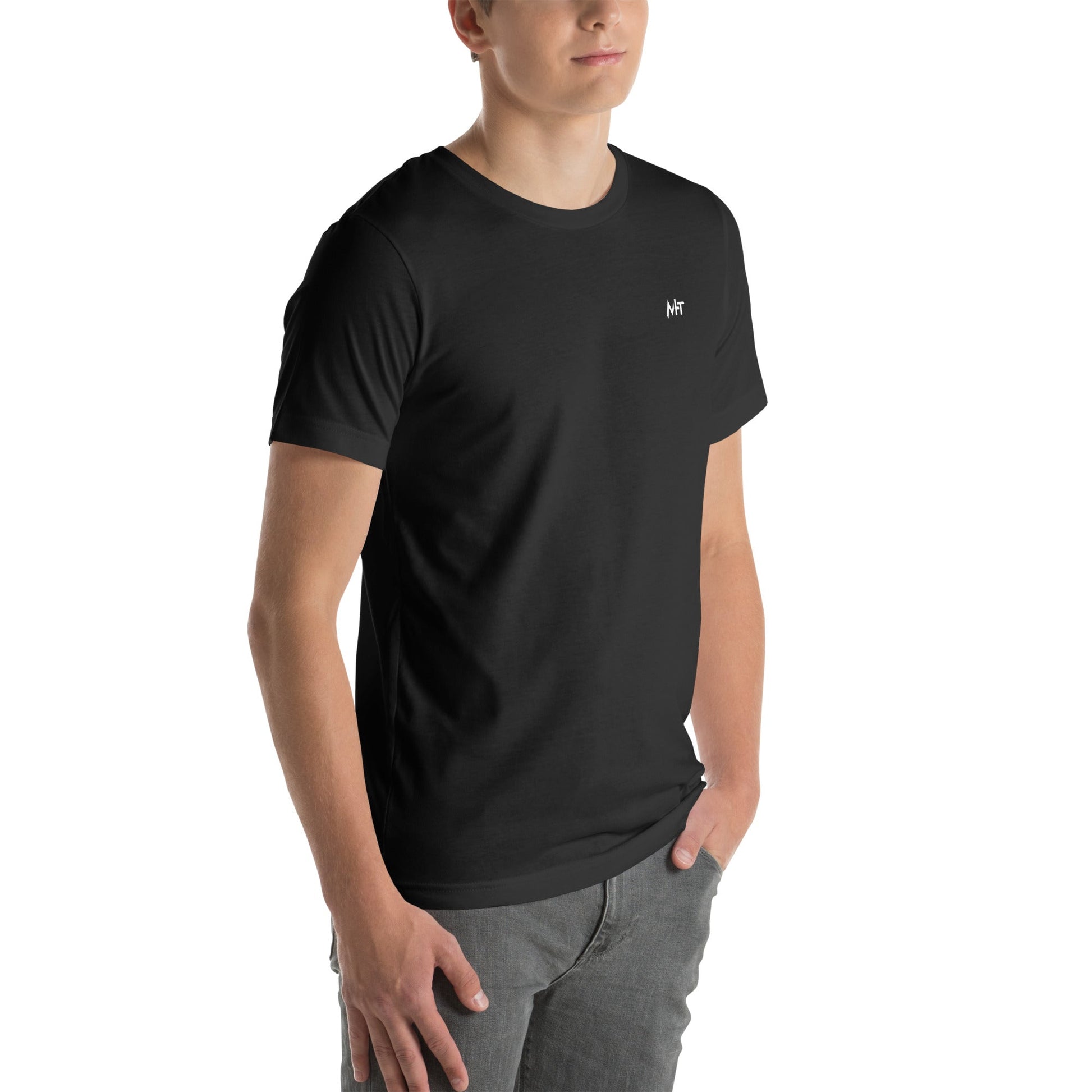 Bitcoin Accepted Here - Unisex t-shirt ( Back Print ) by DarkByteGear