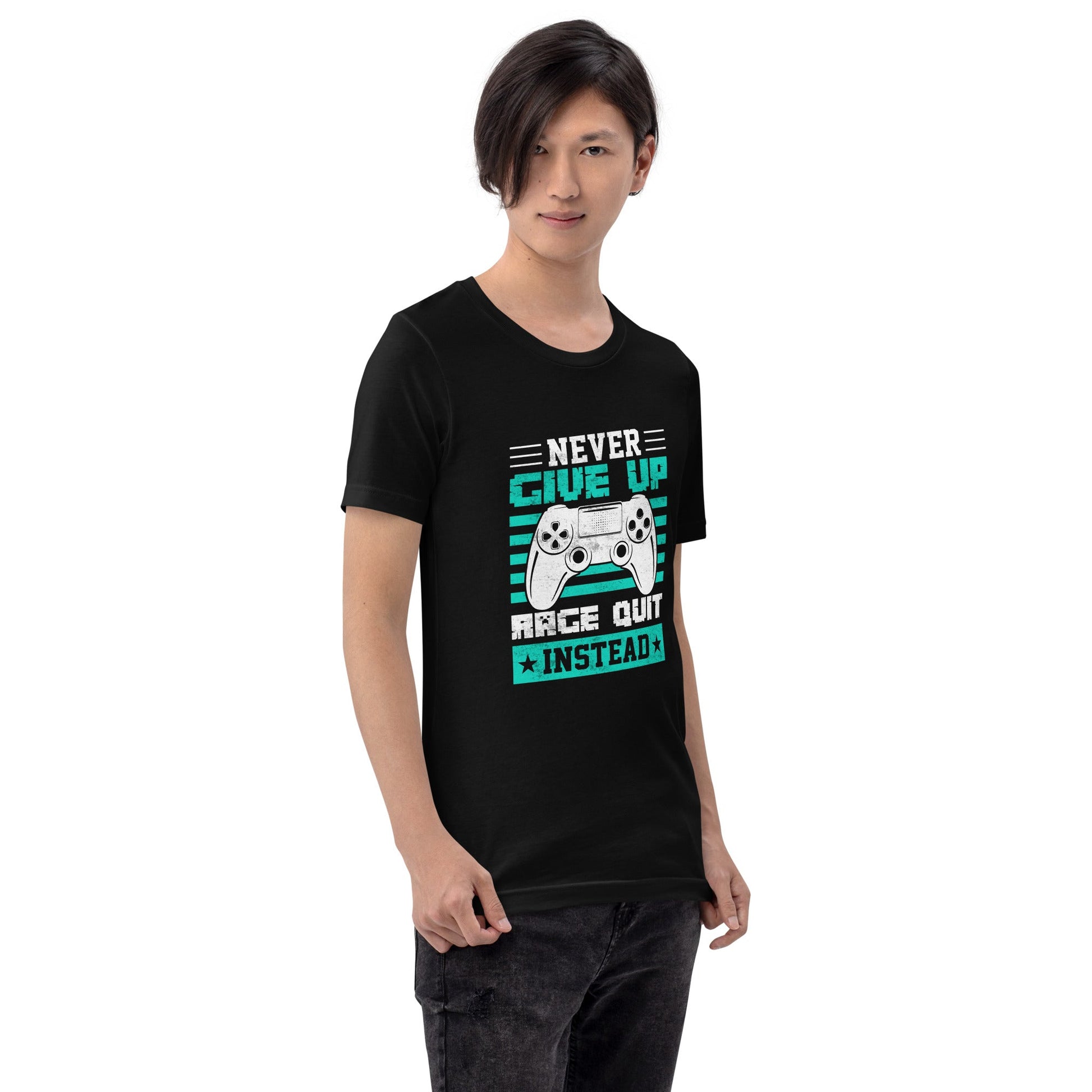 Never Give Up! Arge Quit - Unisex t-shirt by DarkByteGear