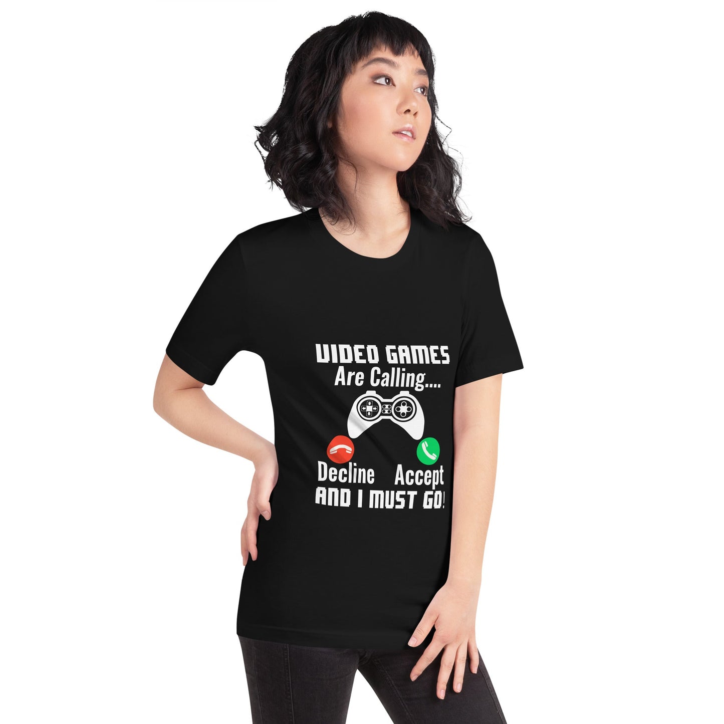 Video Games are Calling and I must Go Rima 18 - Unisex t-shirt by DarkByteGear
