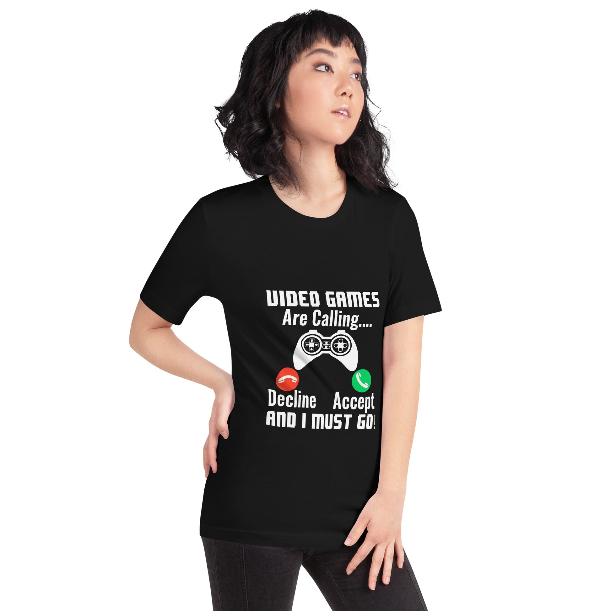 Video Games are Calling and I must Go Rima 18 - Unisex t-shirt by DarkByteGear