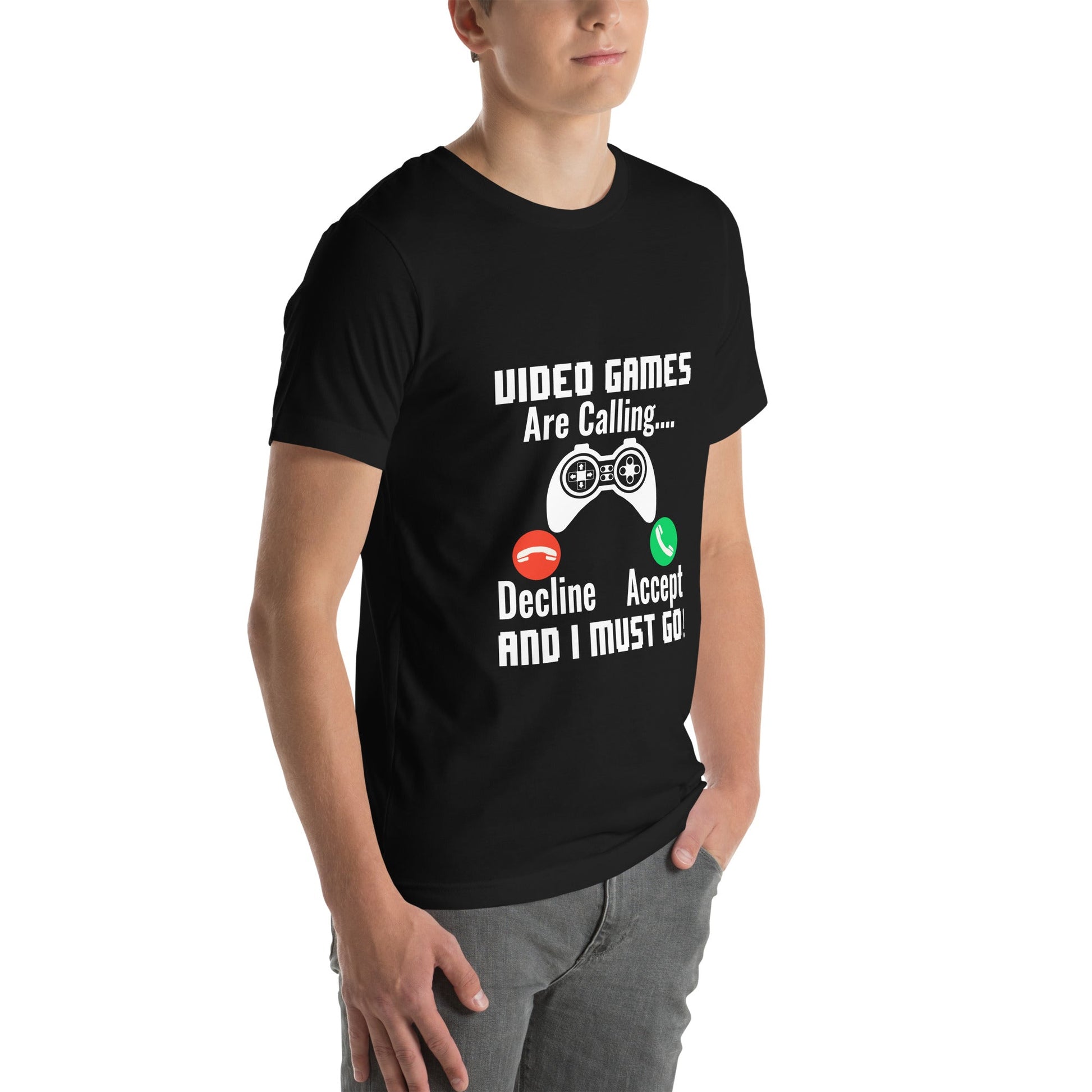 Video Games are Calling and I must Go Rima 18 - Unisex t-shirt by DarkByteGear