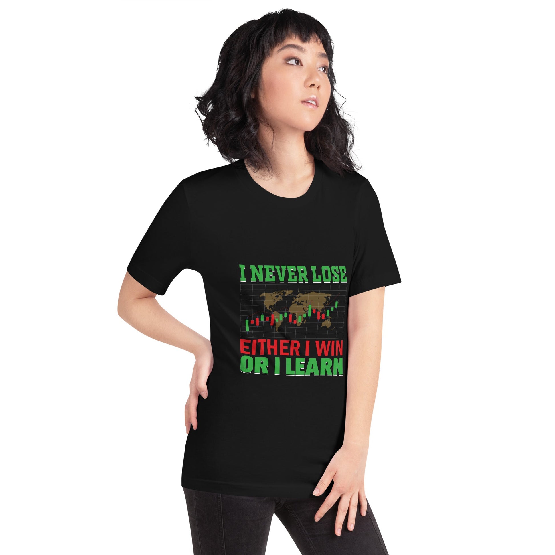 I never Lose: Either I win or I learn V2 - Unisex t-shirt by DarkByteGear