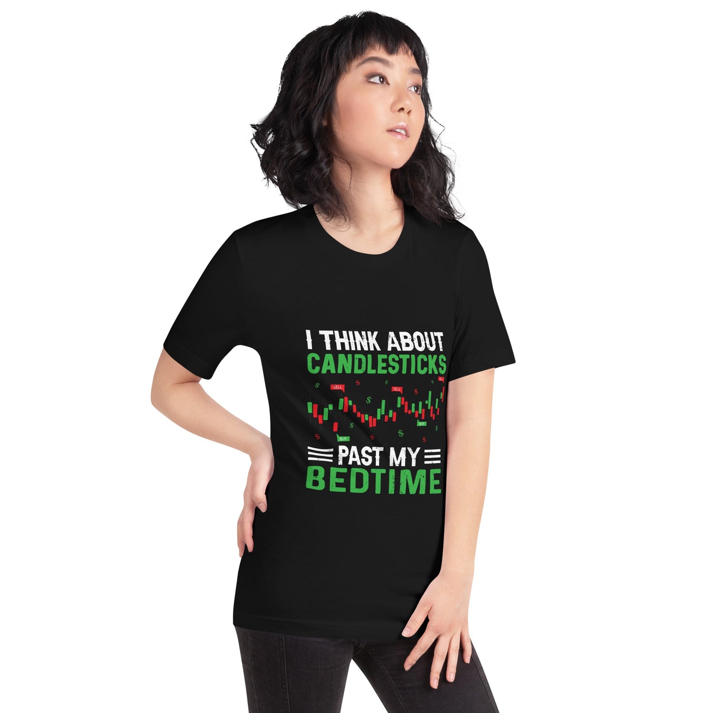 I think about Candle Sticks past my Bedtime - Unisex t-shirt by DarkByteGear