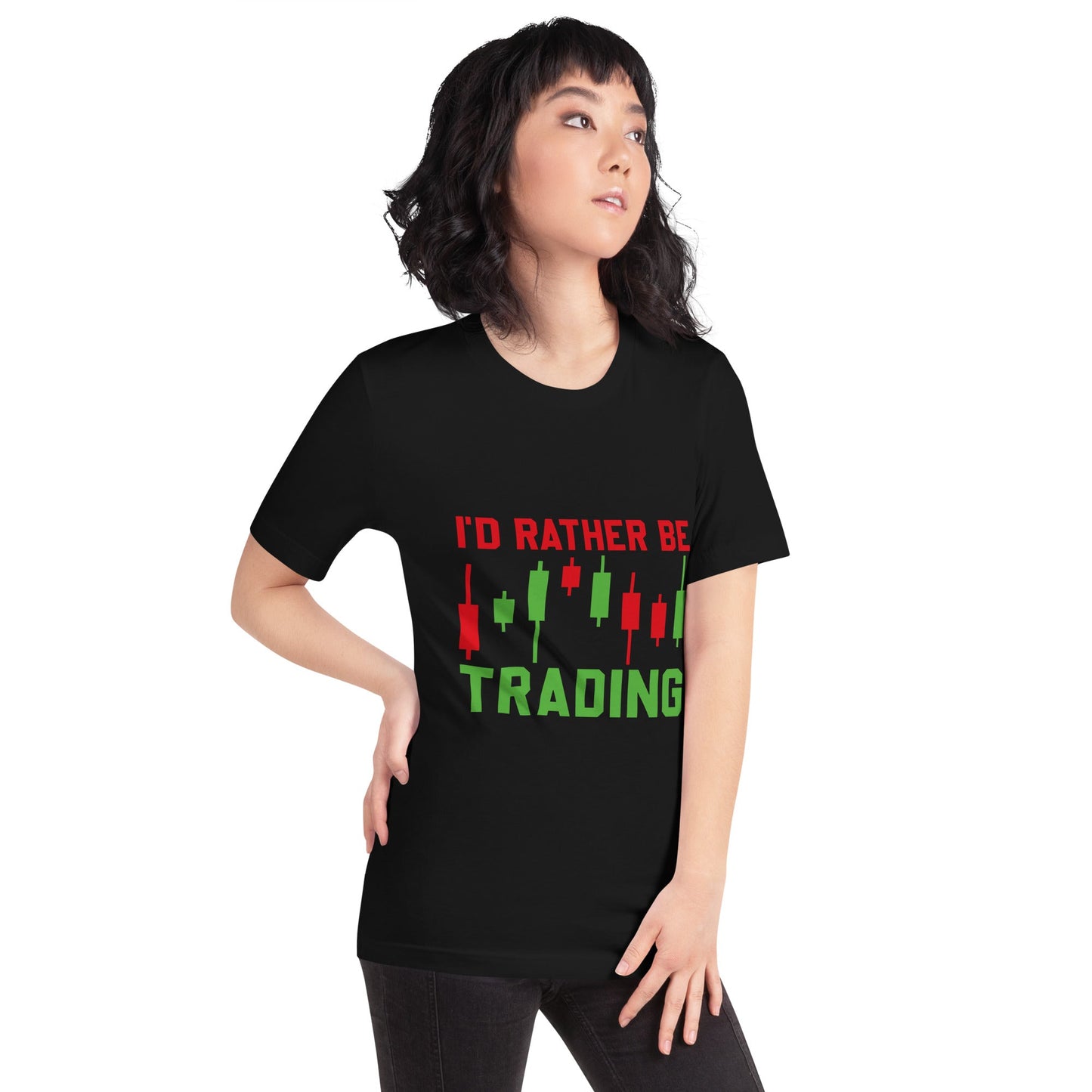 I'd rater be Trading ( Tanvir ) - Unisex t-shirt by DarkByteGear