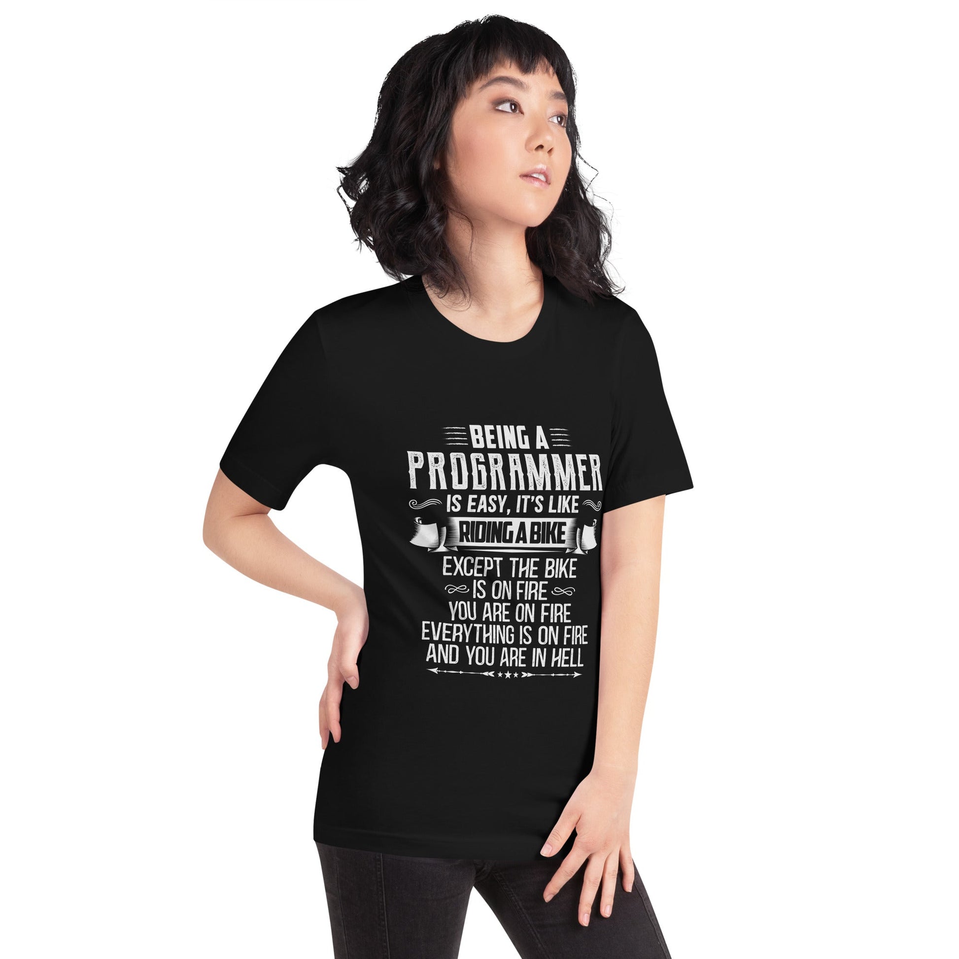 Being a Programmer is easy - Unisex t-shirt by DarkByteGear