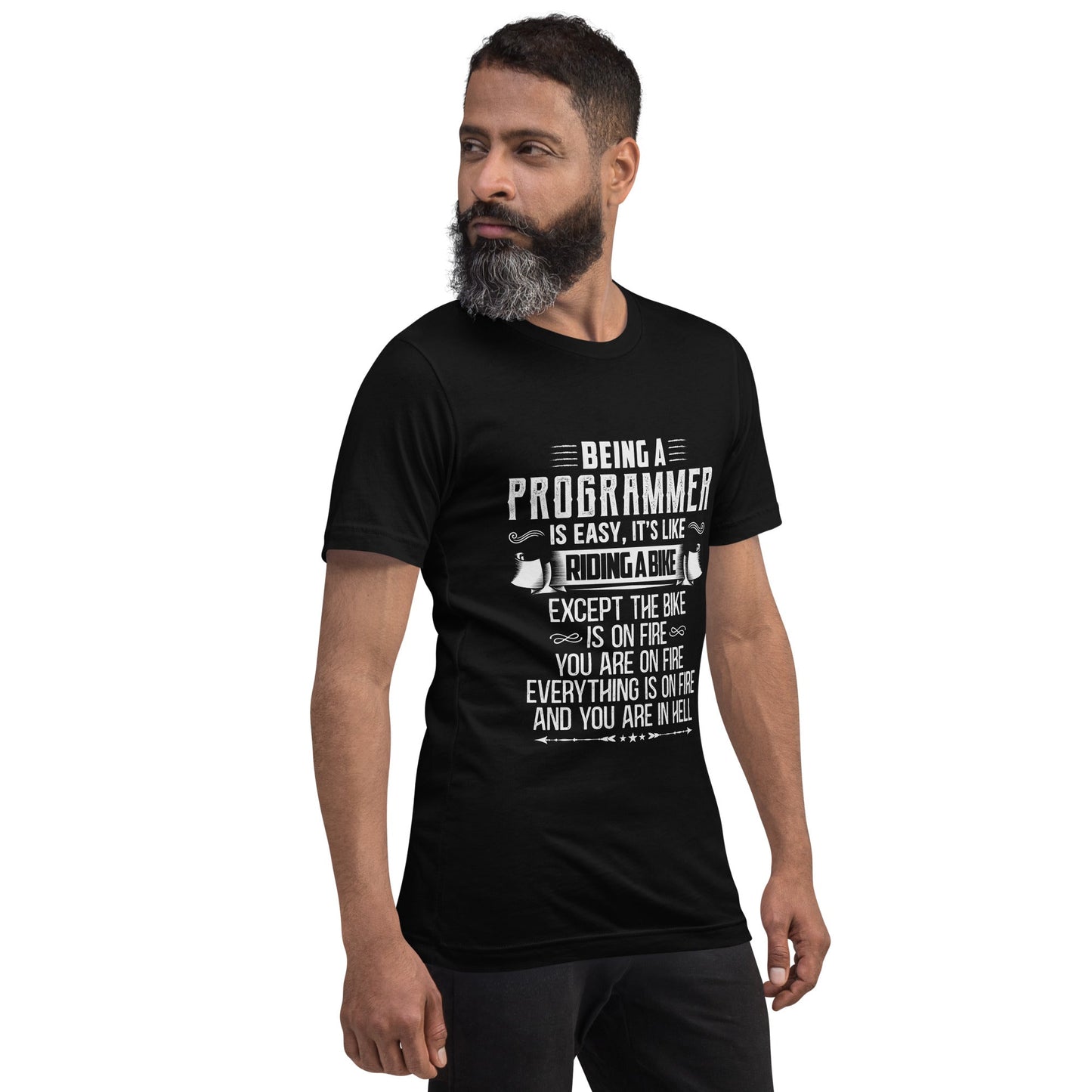Being a Programmer is easy - Unisex t-shirt by DarkByteGear