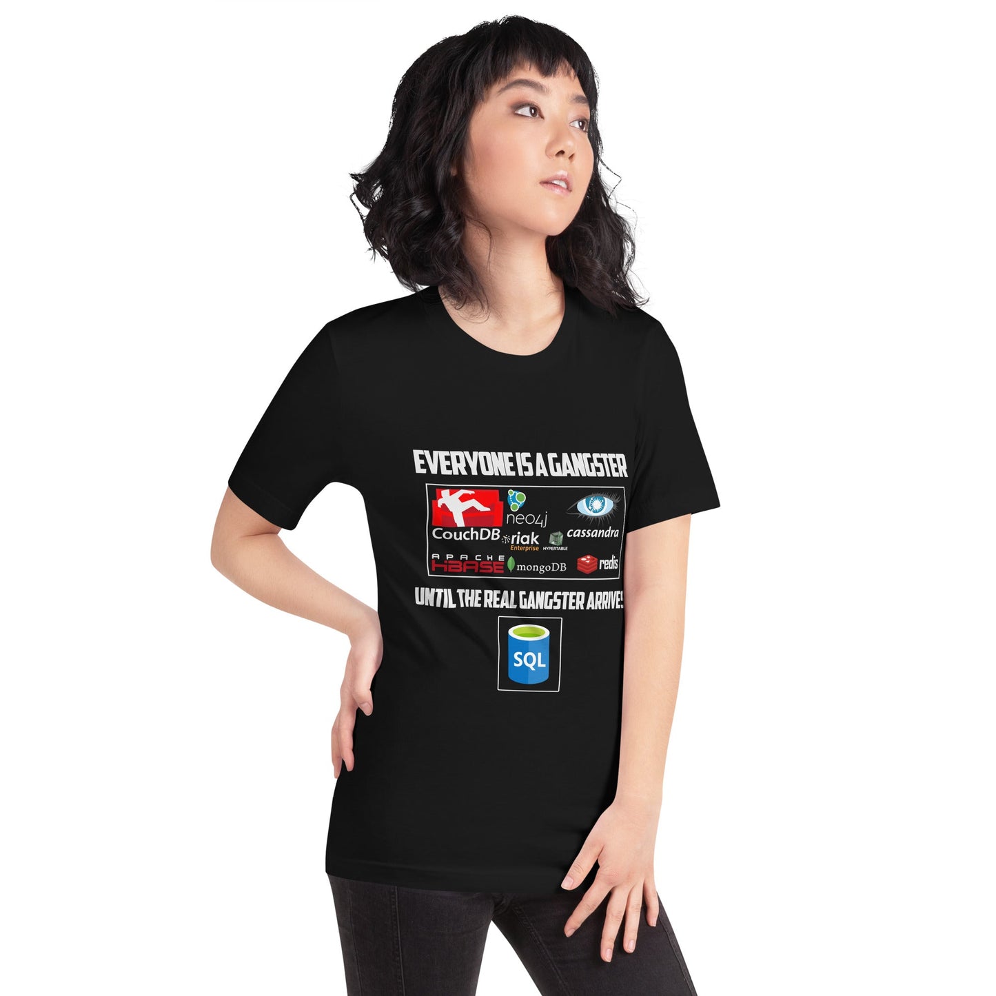 Everyone is a Gangster, until the real Gangster arrives - Unisex t-shirt by DarkByteGear