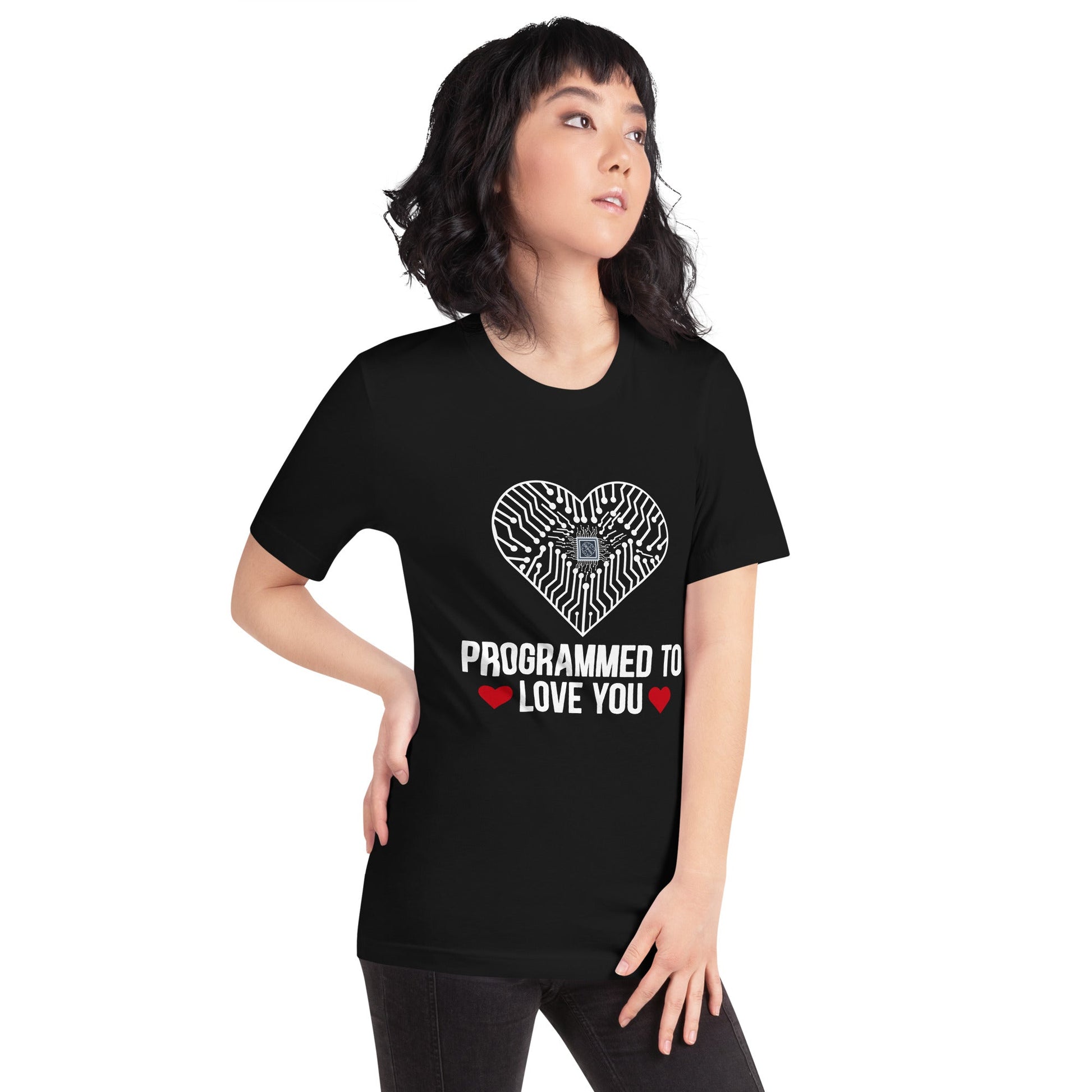 Programmed to Love you - Unisex t-shirt by DarkByteGear