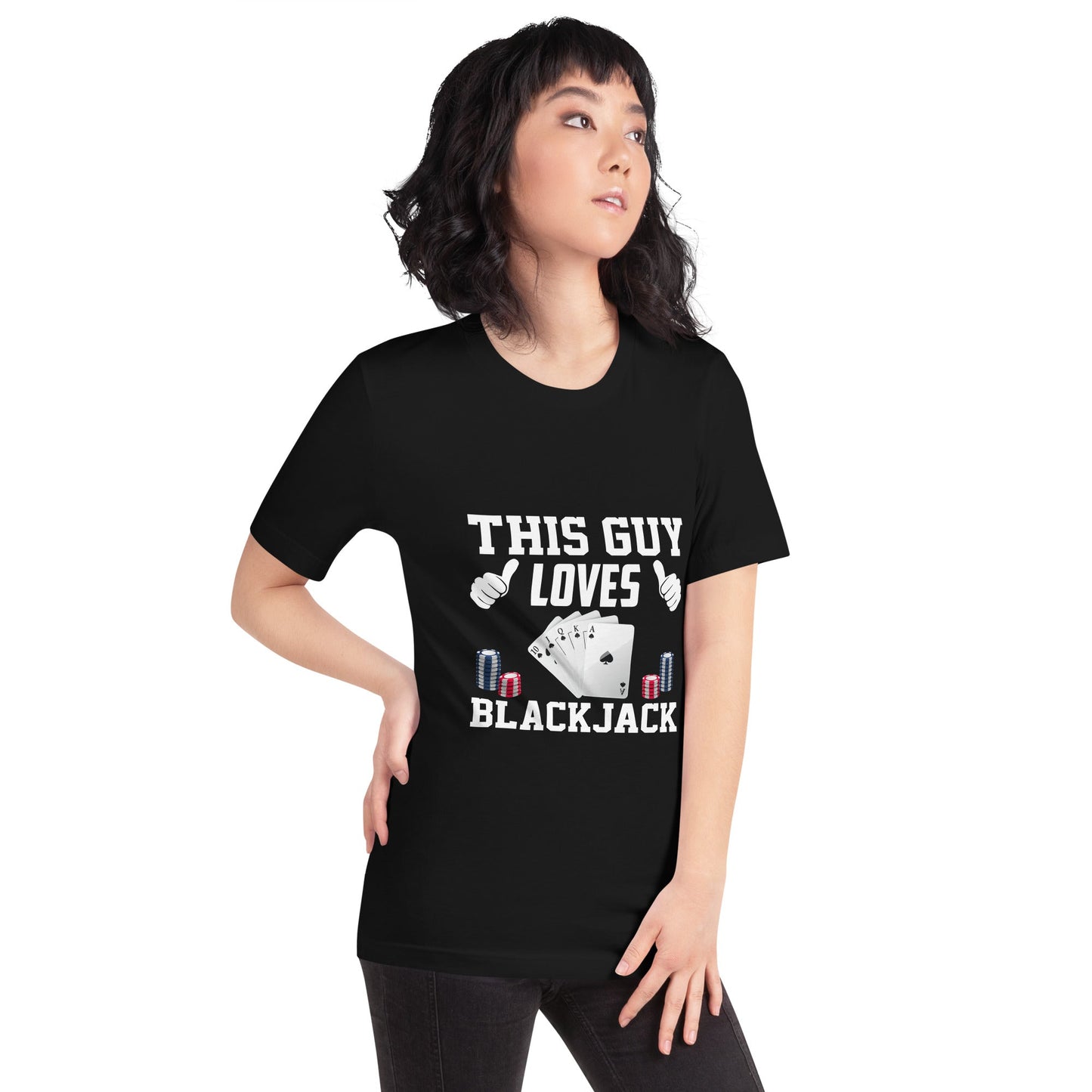 This Guy Loves Black Jack - Unisex t-shirt by DarkByteGear