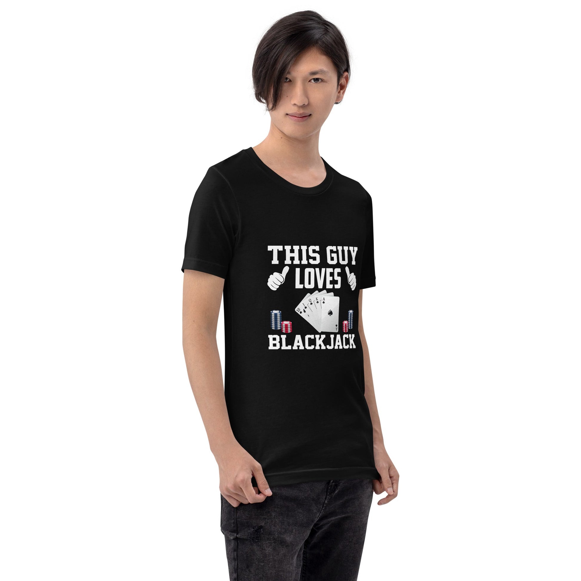 This Guy Loves Black Jack - Unisex t-shirt by DarkByteGear