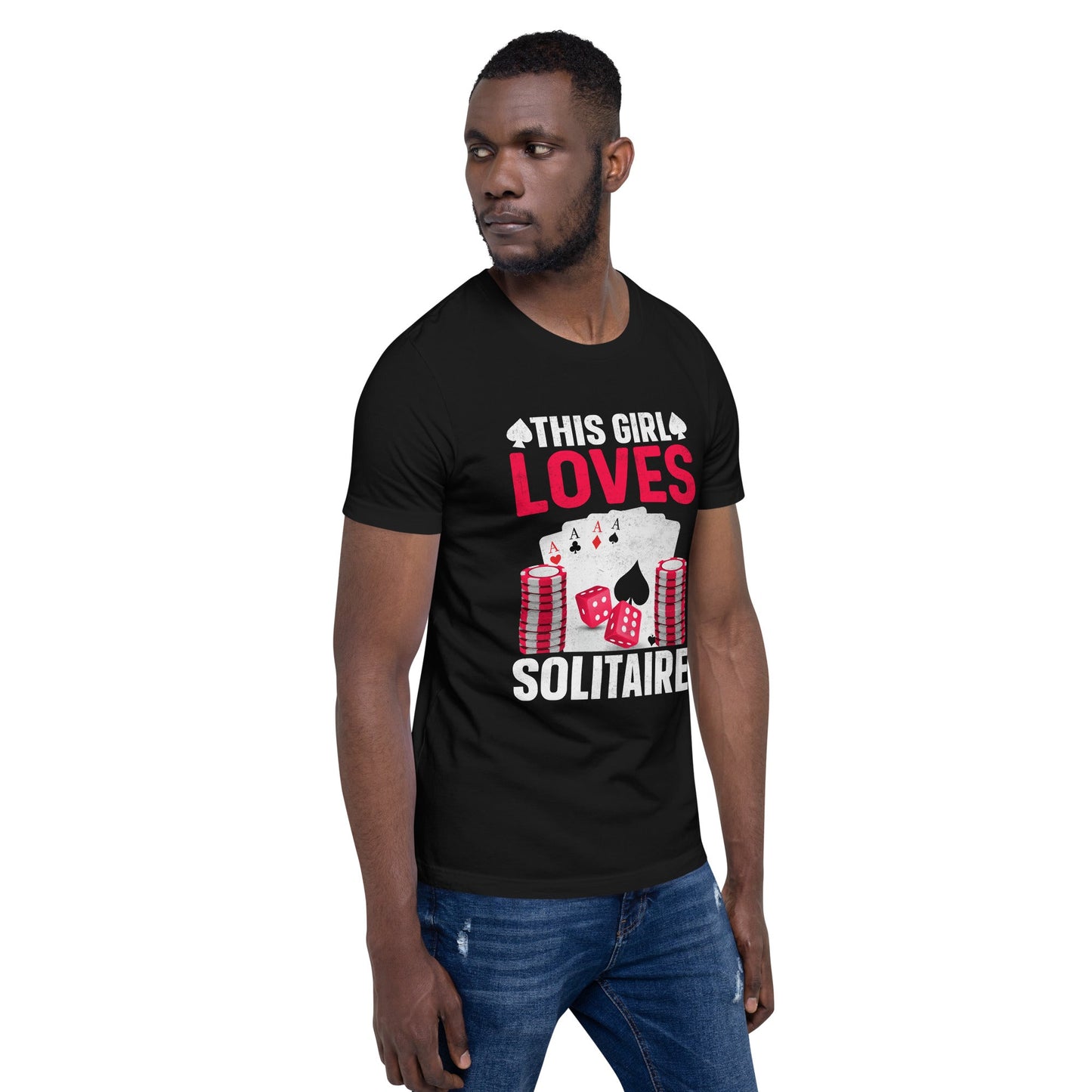 This Girl Loves Solitaire - Unisex t-shirt by DarkByteGear
