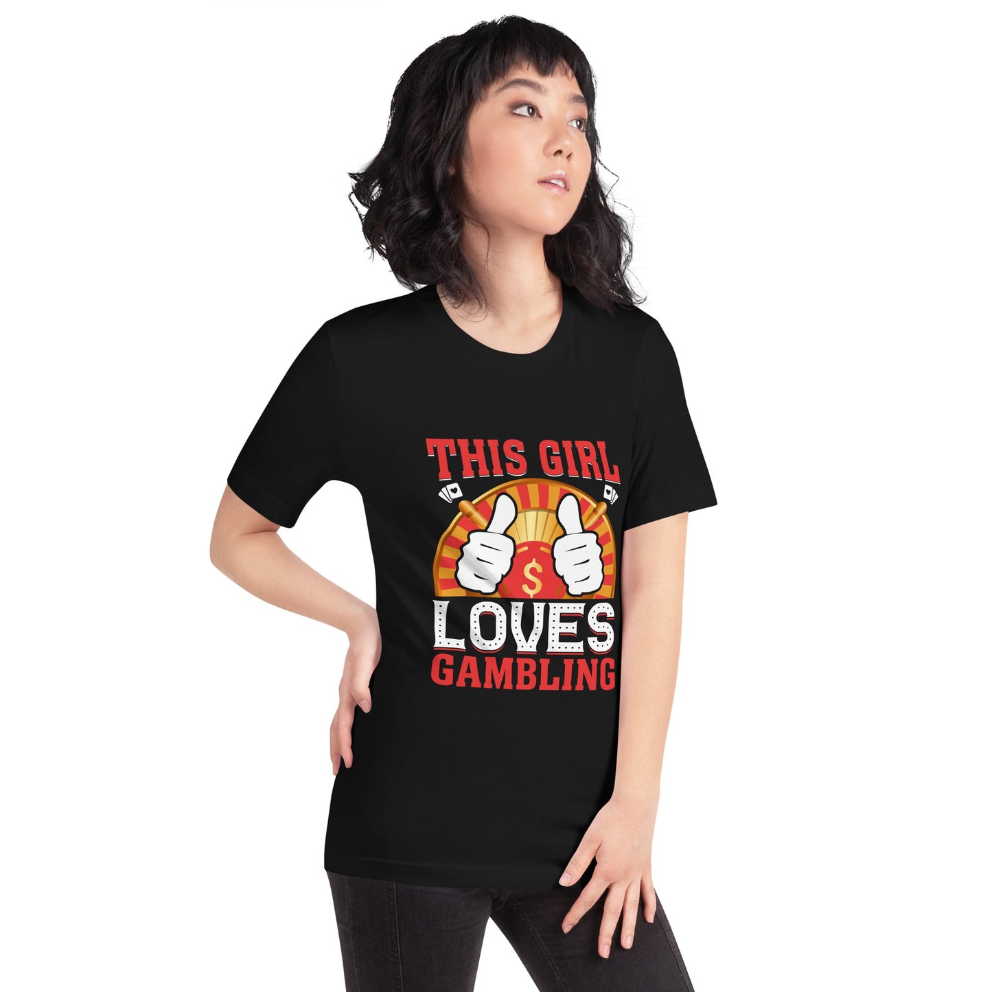 This Girl Loves Gambling - Unisex t-shirt by DarkByteGear