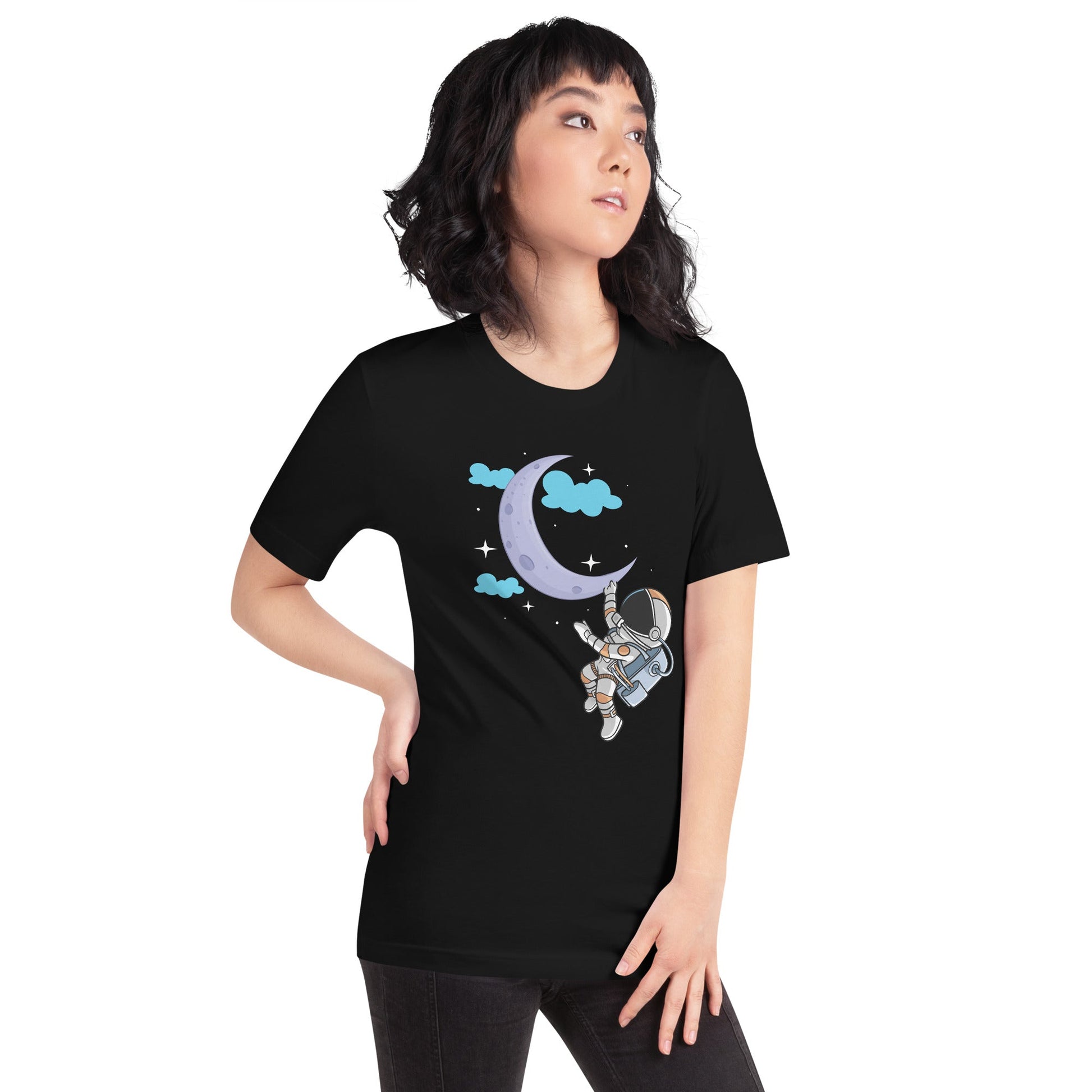 Full Moon Astronaut - Unisex t-shirt by DarkByteGear
