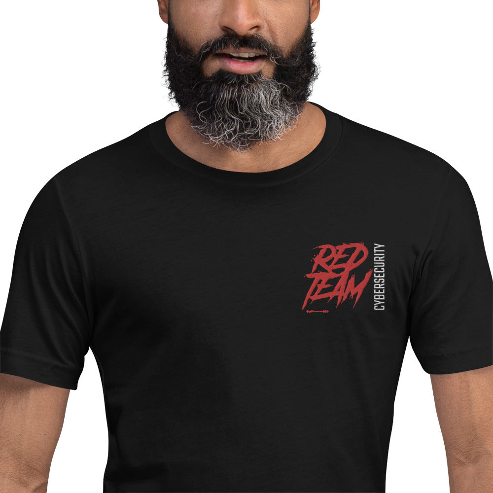 Cyber Security Red Team V10 - Short-sleeve unisex t-shirt ( embroidered ) by DarkByteGear