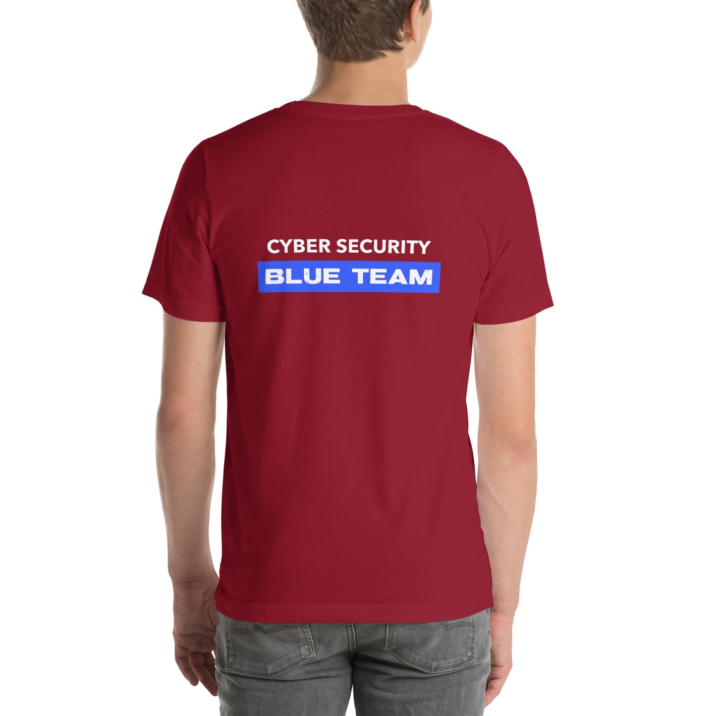 Cyber Security Blue Team V9 - Unisex t-shirt ( Back Print ) by DarkByteGear