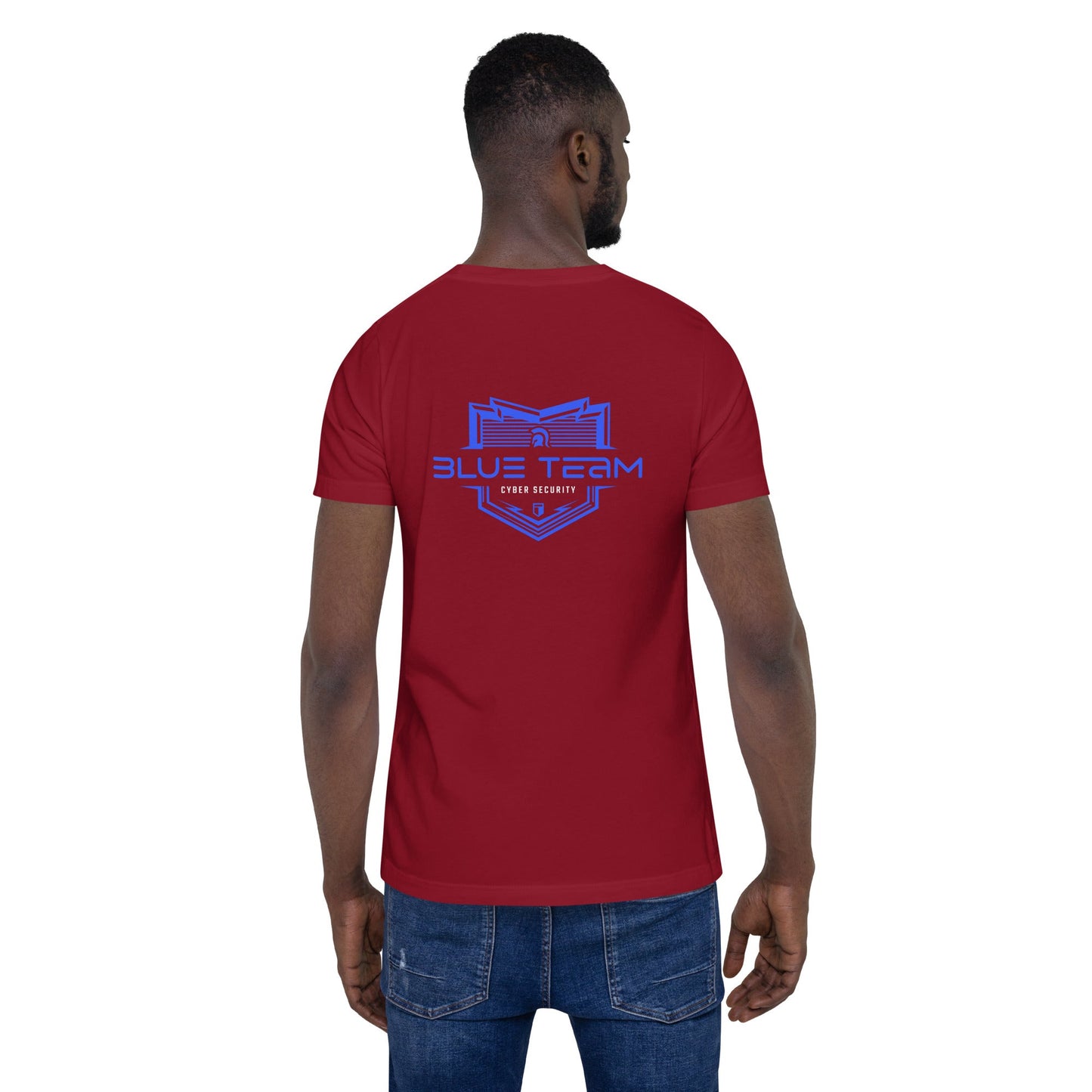 Cyber Security Blue Team V15 - Unisex t-shirt ( Back Print ) by DarkByteGear