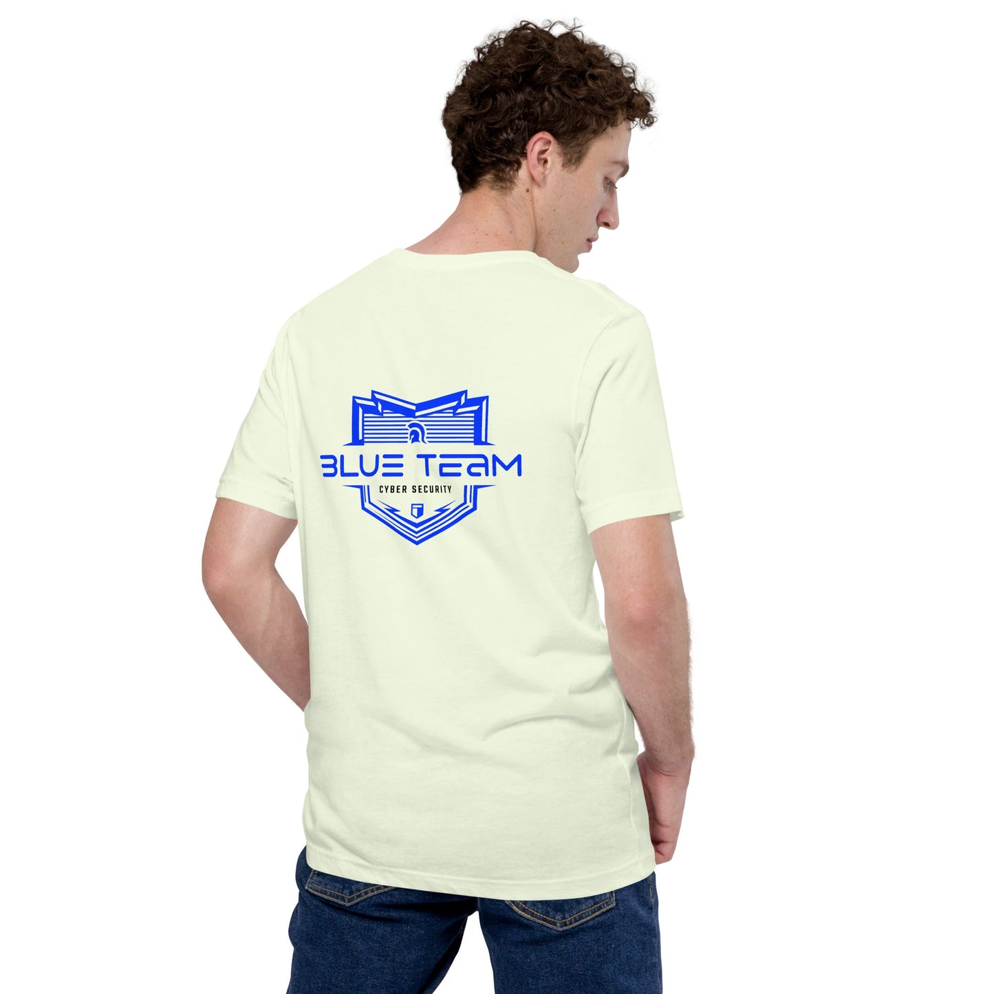 Cyber Security Blue Team V15 - Unisex t-shirt ( Back Print ) by DarkByteGear