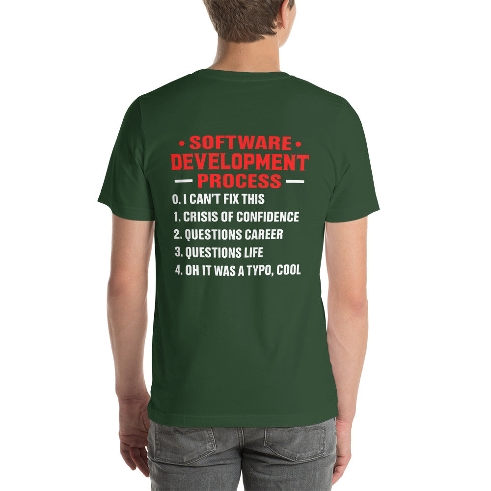Software Development Process V1 - Unisex t-shirt ( Back Print ) by DarkByteGear