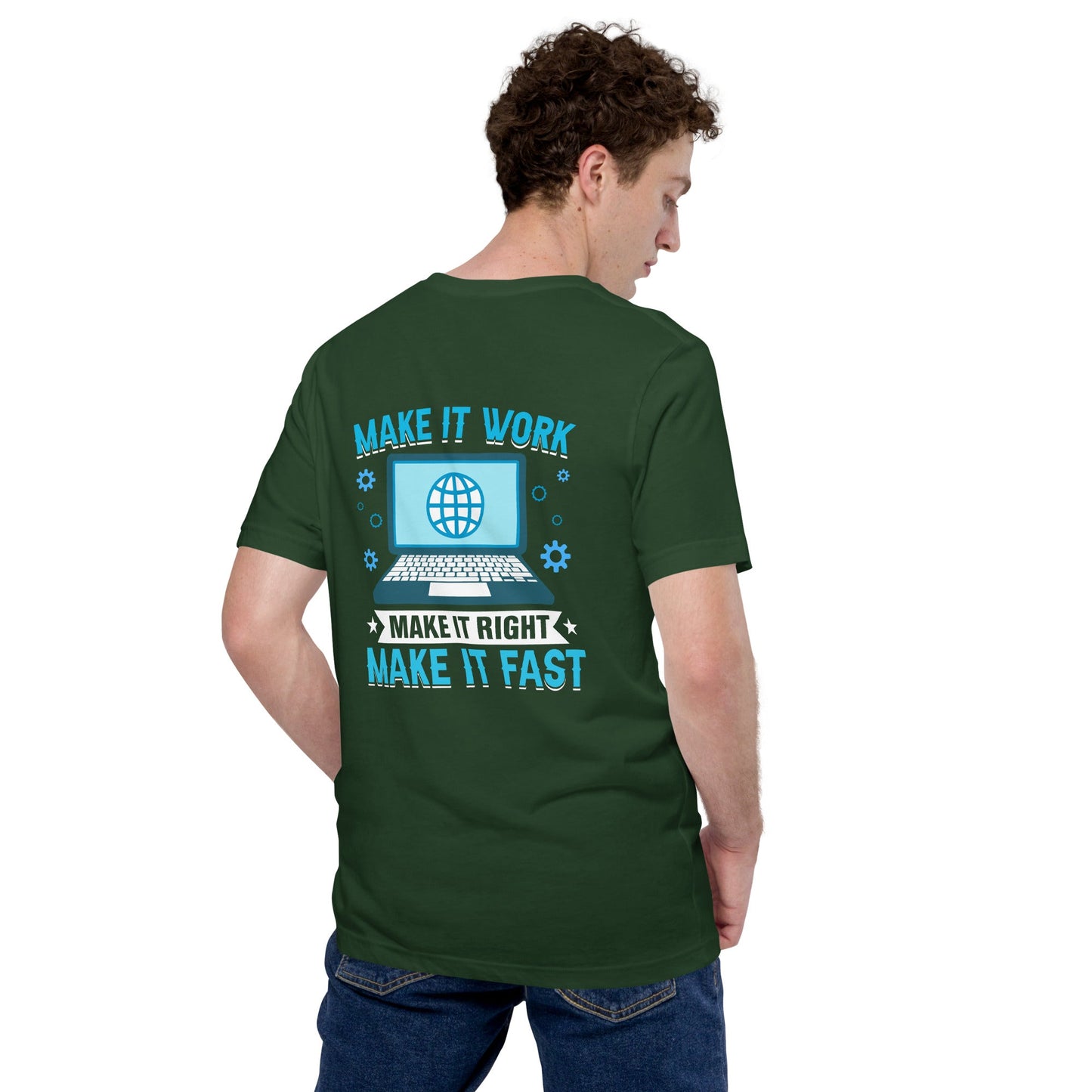 Make it work, make it right and make it fast Unisex t-shirt by DarkByteGear