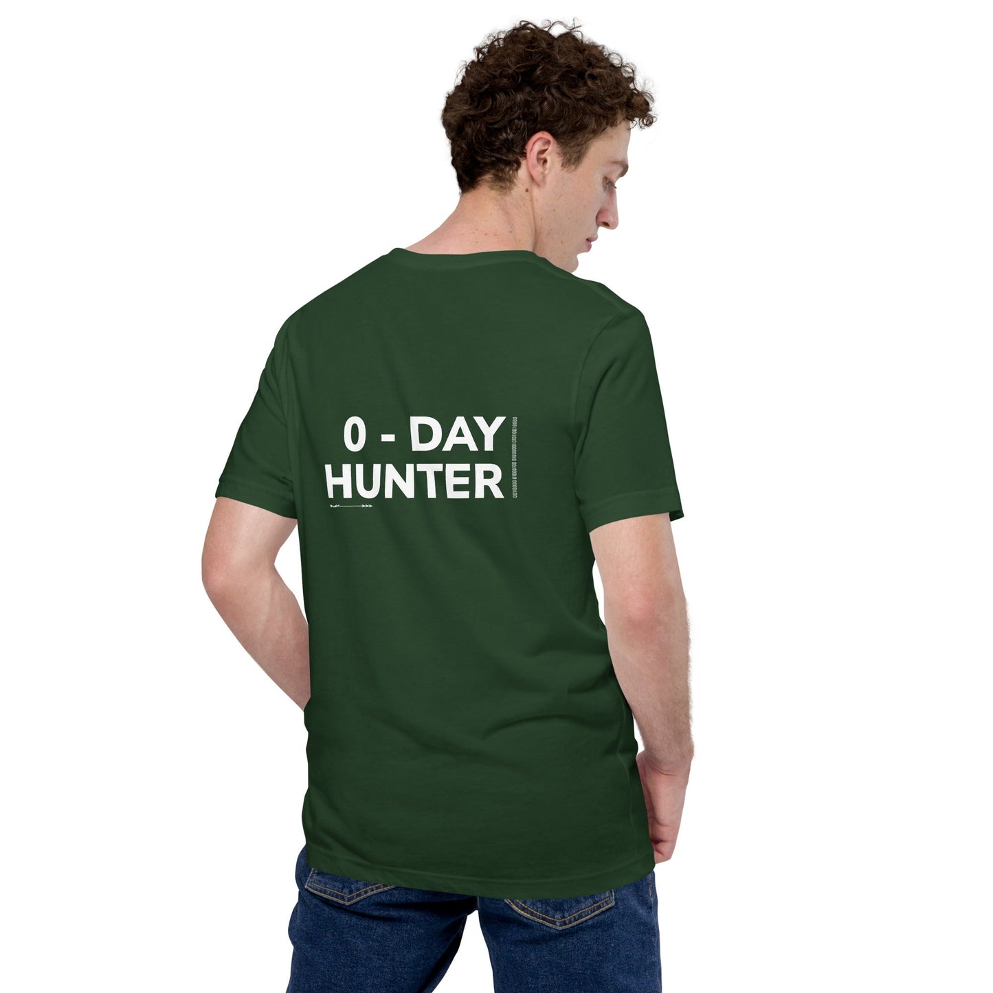 0-day Hunter V3 Unisex t-shirt ( Back Print ) by DarkByteGear