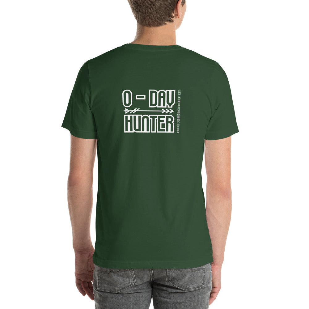 0-day hunter V6 - Unisex t-shirt ( Back Print ) by DarkByteGear