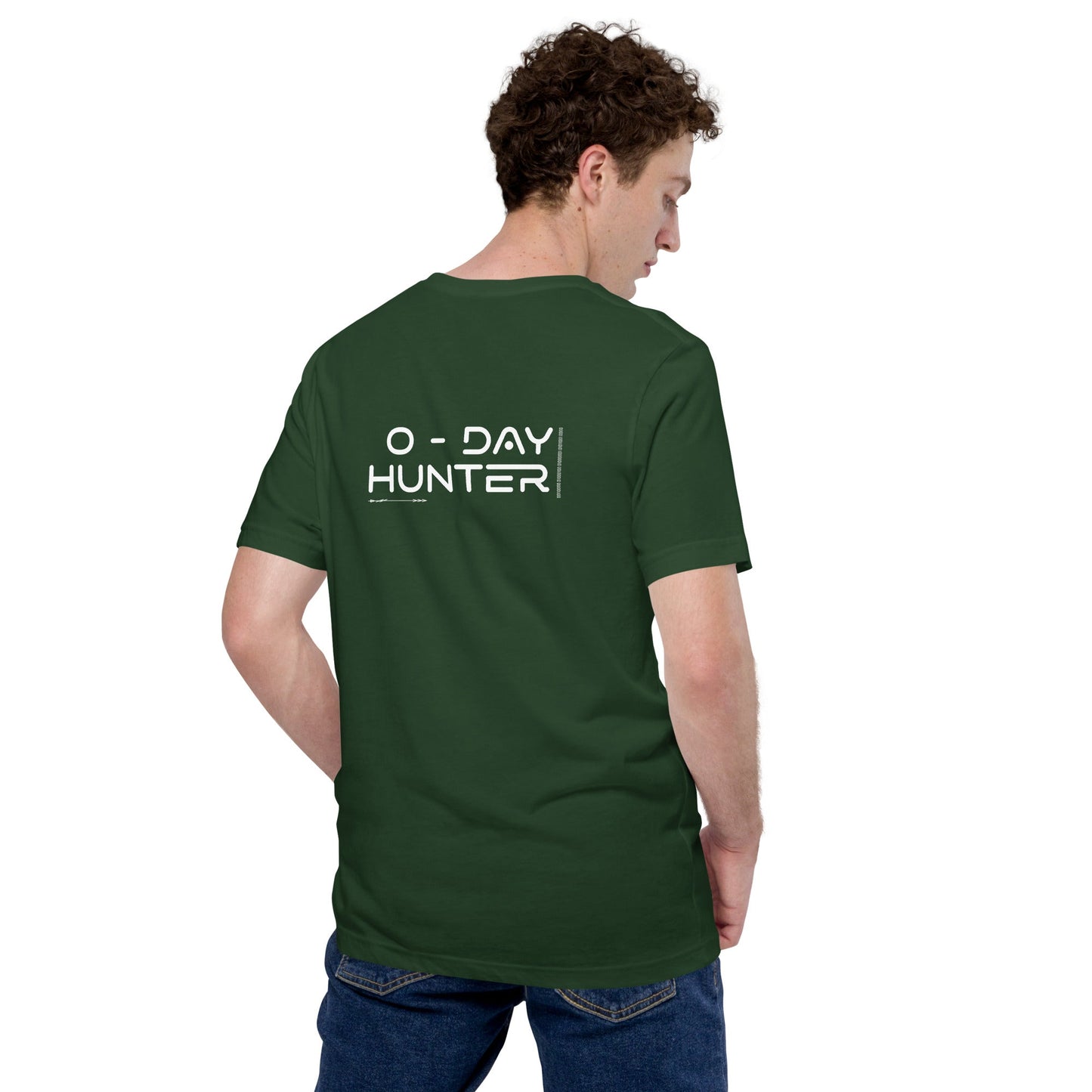 0-day hunter V7 Unisex t-shirt ( Back Print ) by DarkByteGear