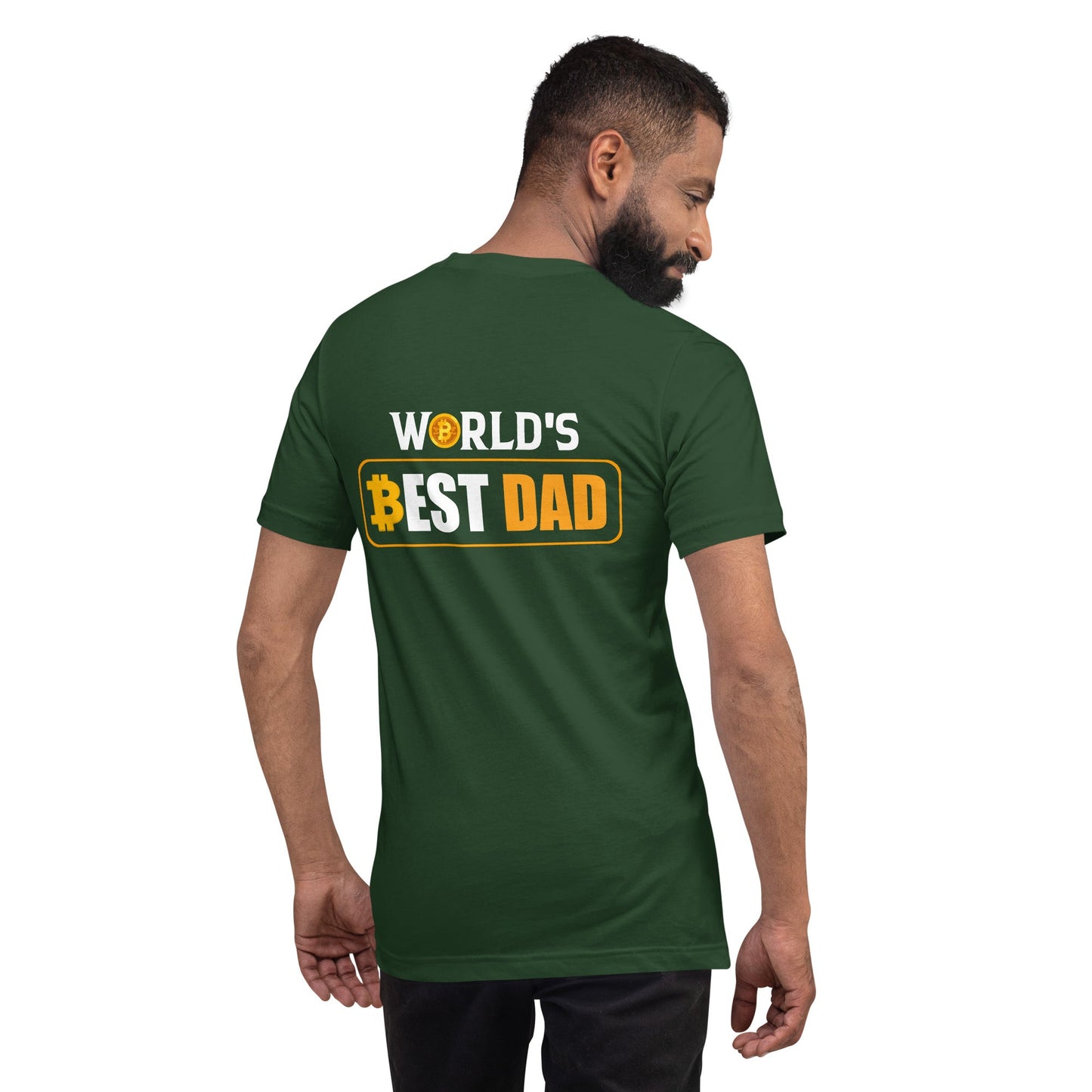 World's Best Dad - Unisex t-shirt ( Back Print ) by DarkByteGear