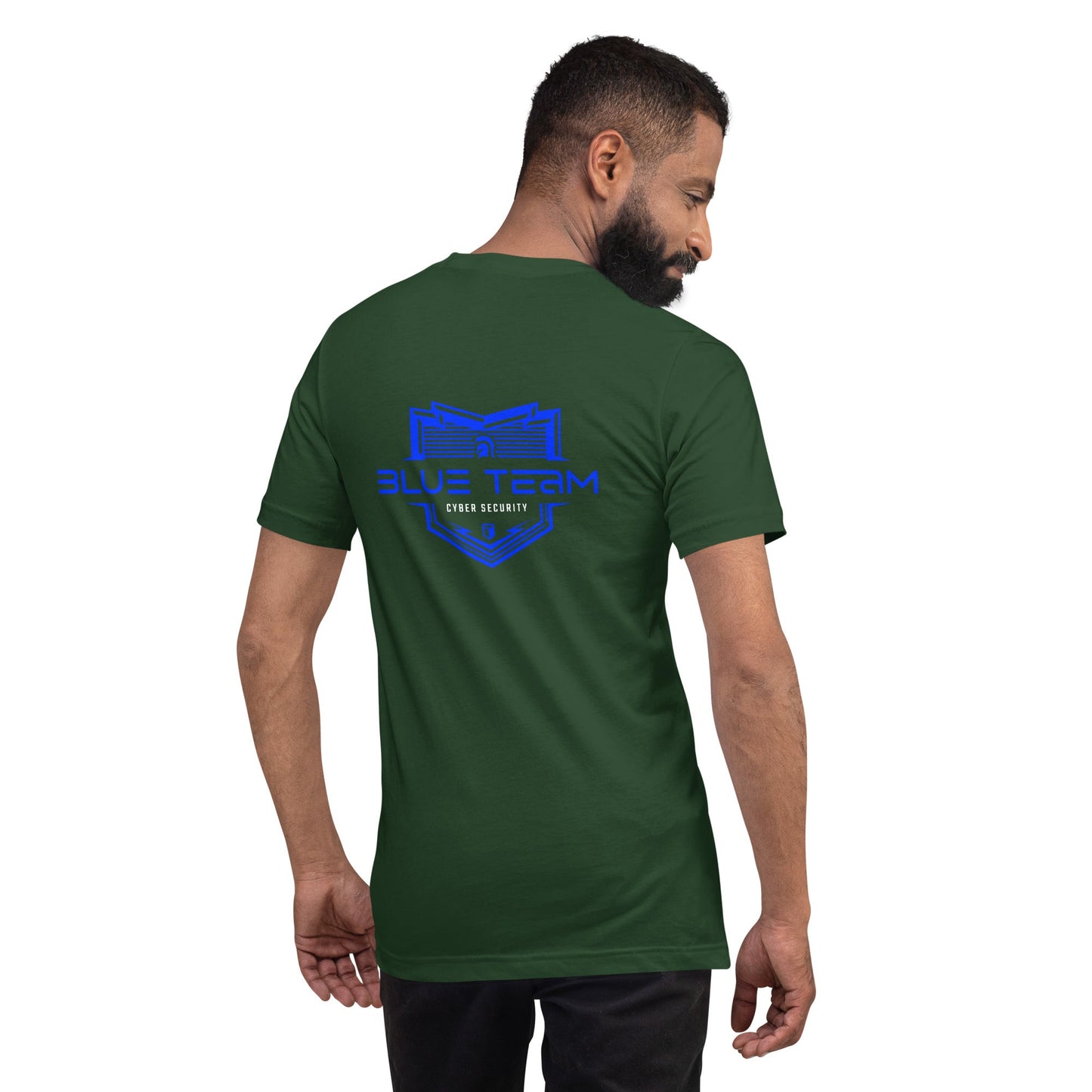 Cyber Security Blue Team V15 - Unisex t-shirt ( Back Print ) by DarkByteGear