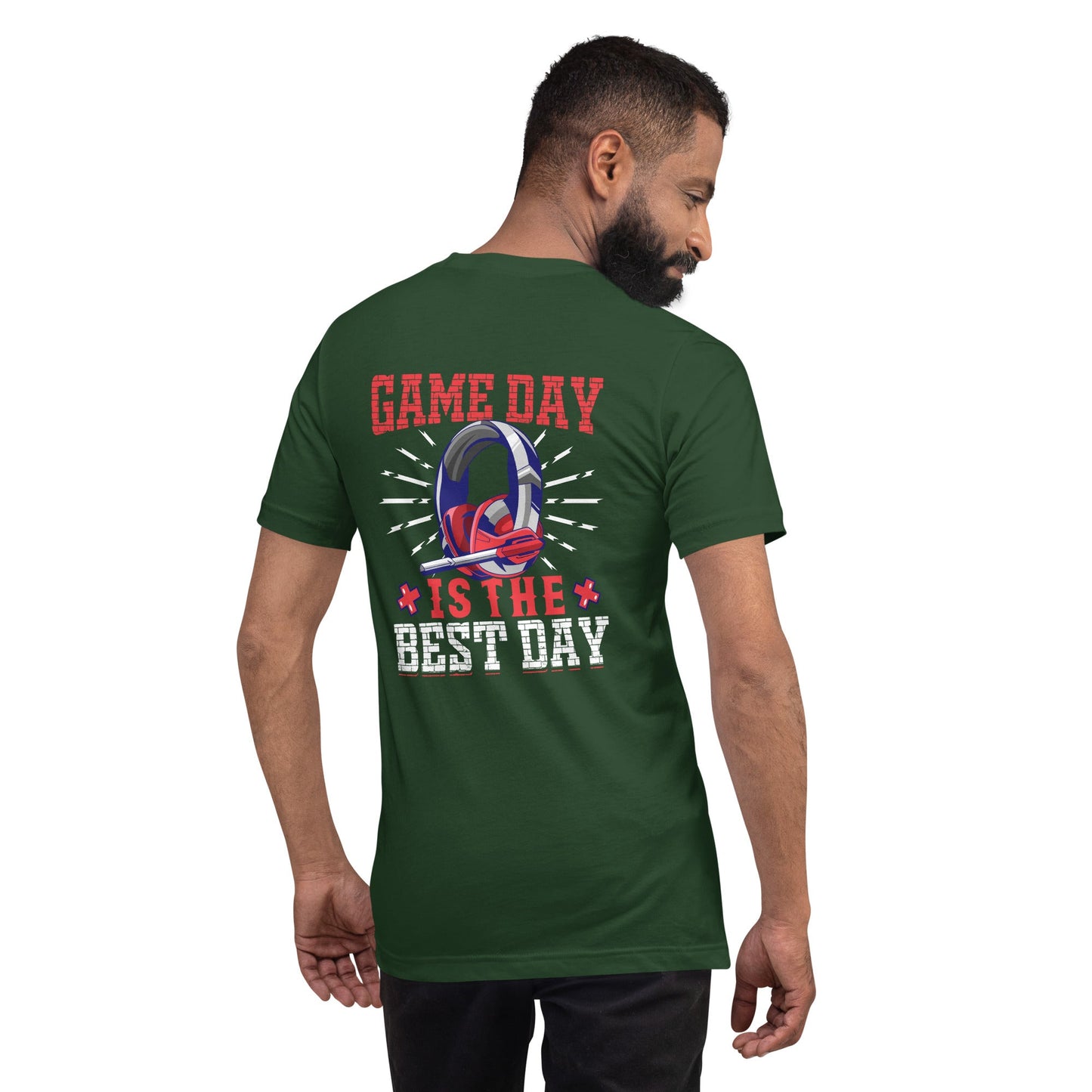 Game Day is the Best Day Shagor Unisex t-shirt ( Back Print ) by DarkByteGear