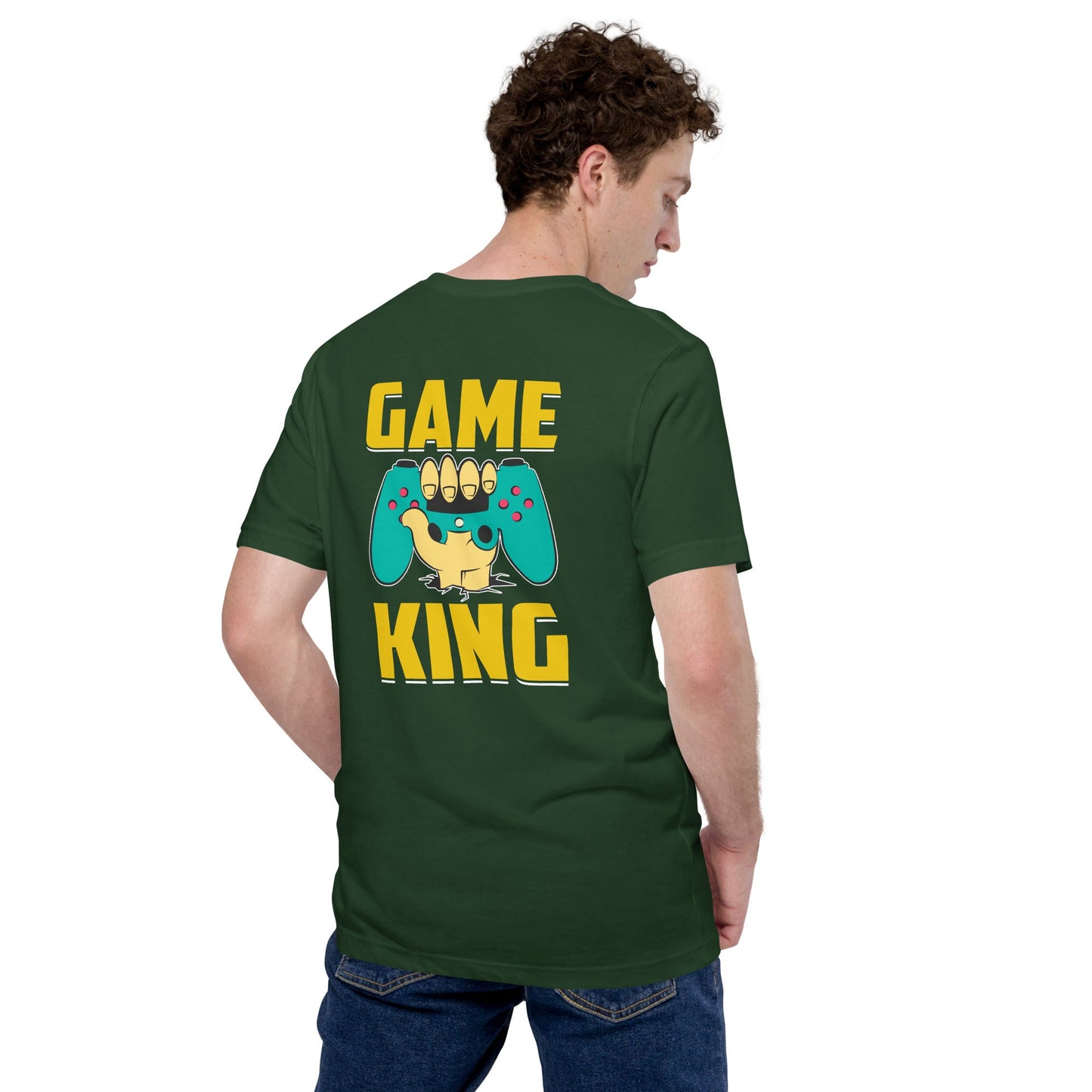 Game King Unisex t-shirt ( Back Print ) by DarkByteGear