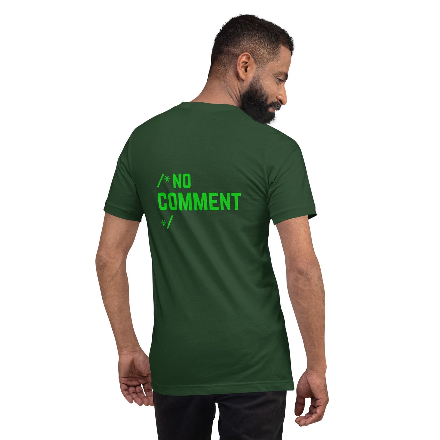 /*No Comment*/ Unisex t-shirt ( Back Print ) by DarkByteGear