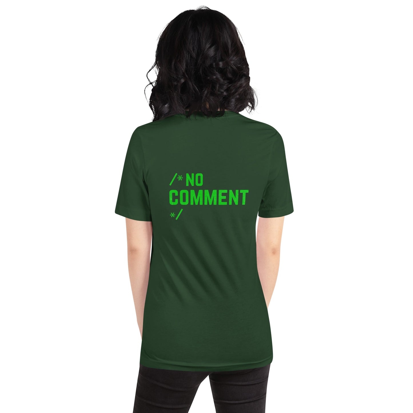 /*No Comment*/ Unisex t-shirt ( Back Print ) by DarkByteGear