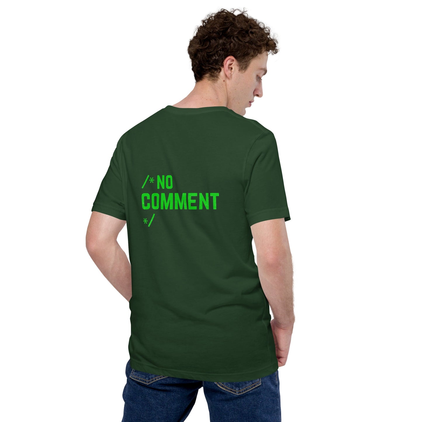 /*No Comment*/ Unisex t-shirt ( Back Print ) by DarkByteGear