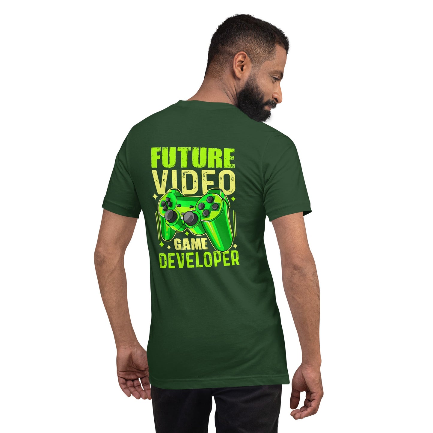 Future Video Game Developer - Unisex t-shirt ( Back Print ) by DarkByteGear