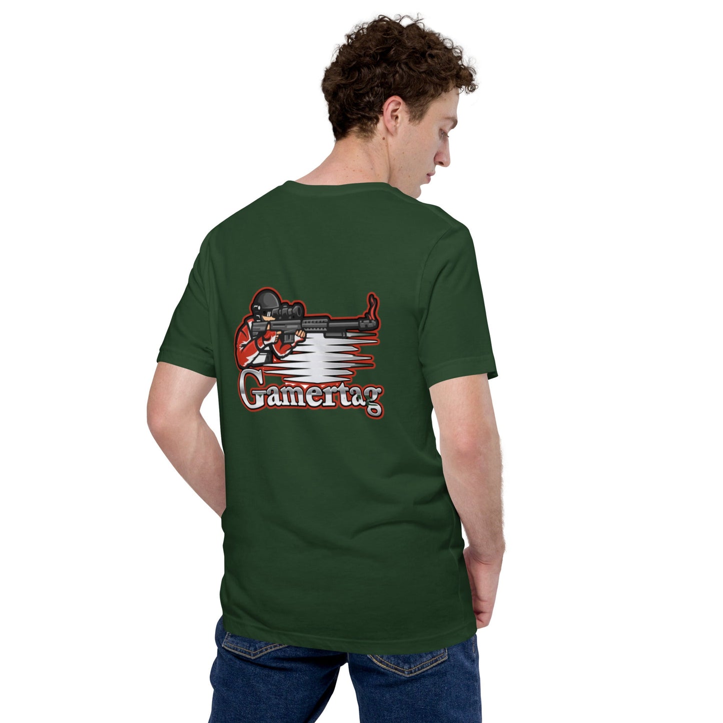 Gamer Tag - Unisex t-shirt ( Back Print ) by DarkByteGear